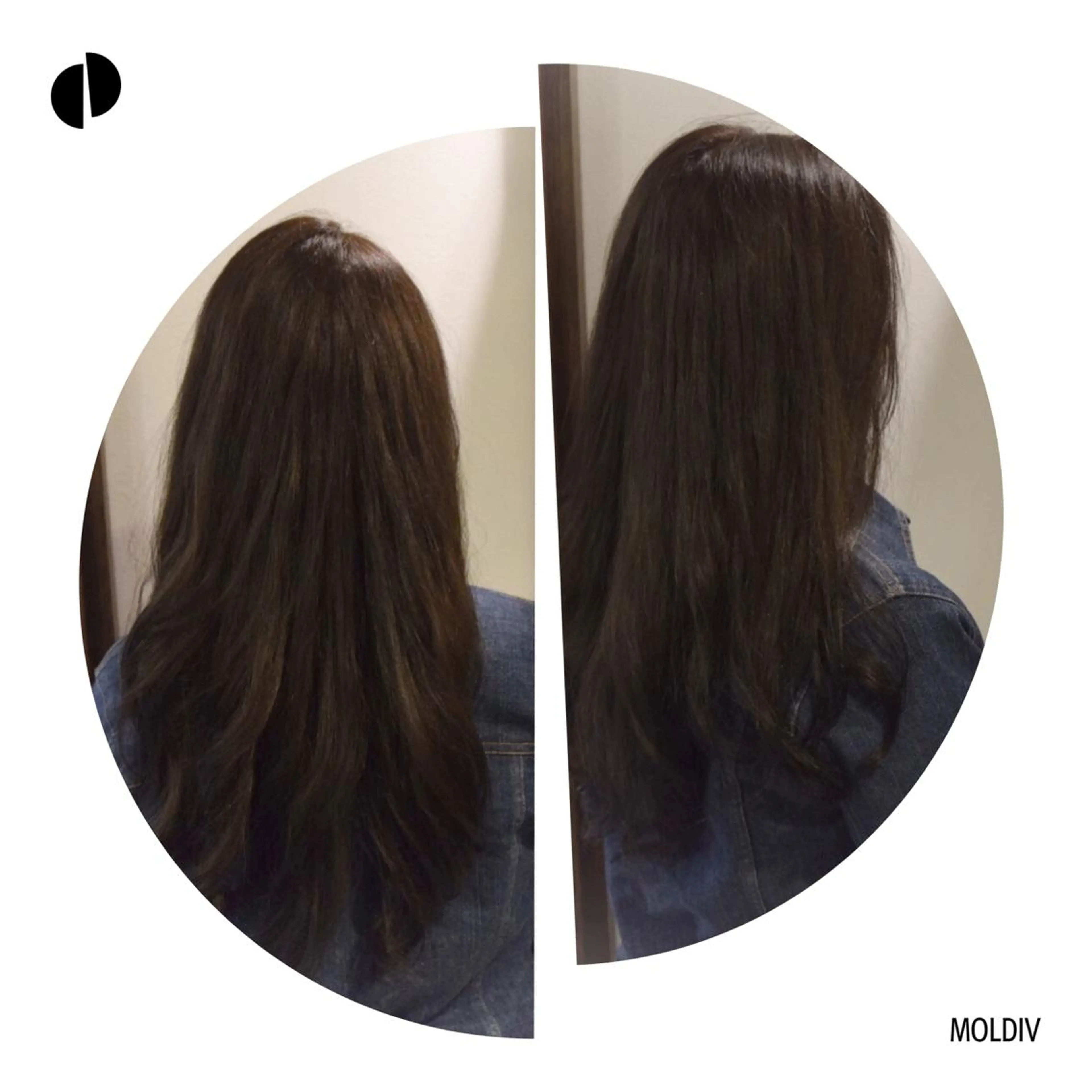 セミロング ロング カラー ネイビーカラー トリートメント ✨縮毛矯正✨髪質改善 ナカシマ ユミのヘアスタイル