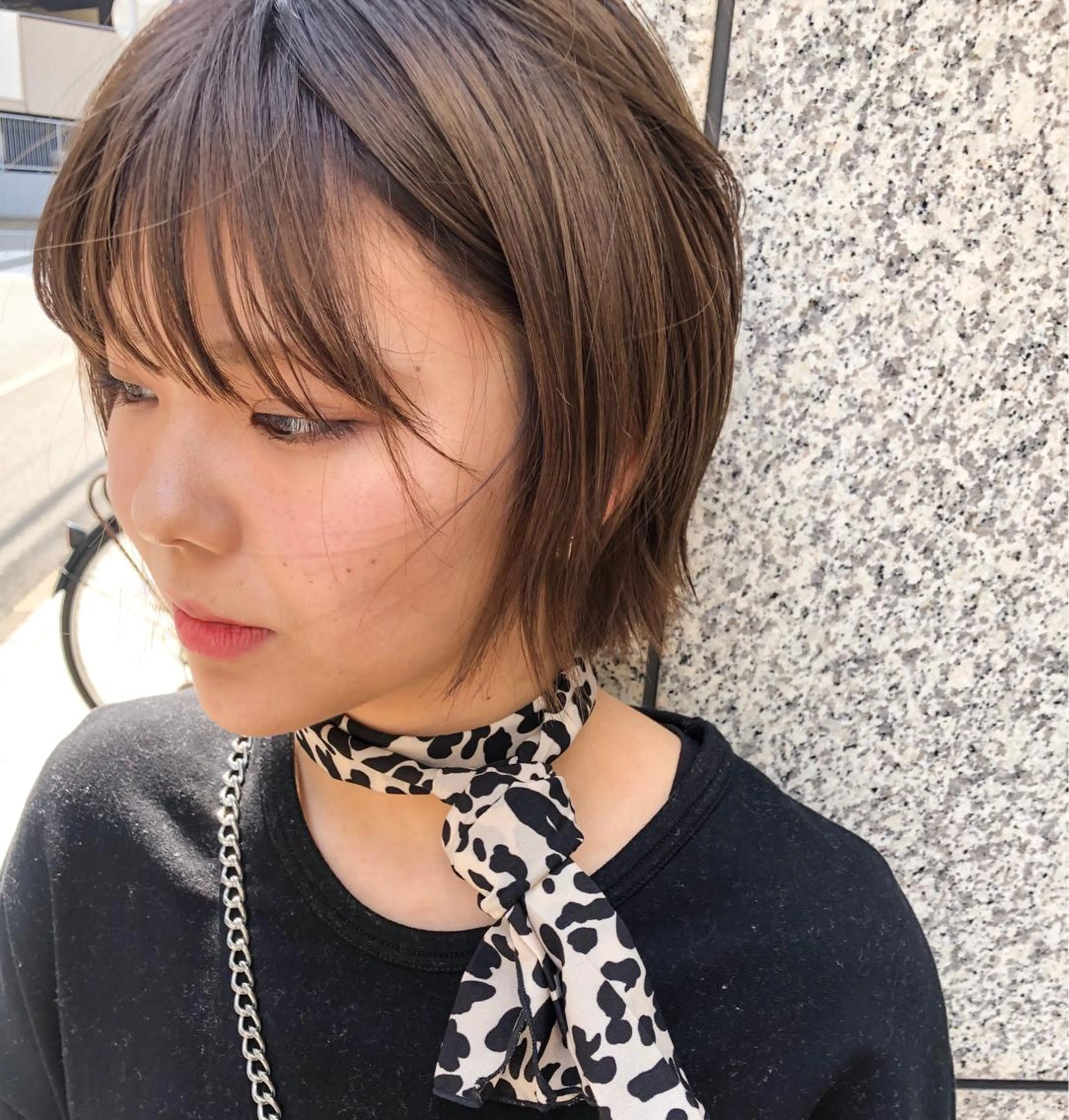 ショート ヘアカラー nessヤマサキ リュウタのヘアスタイル