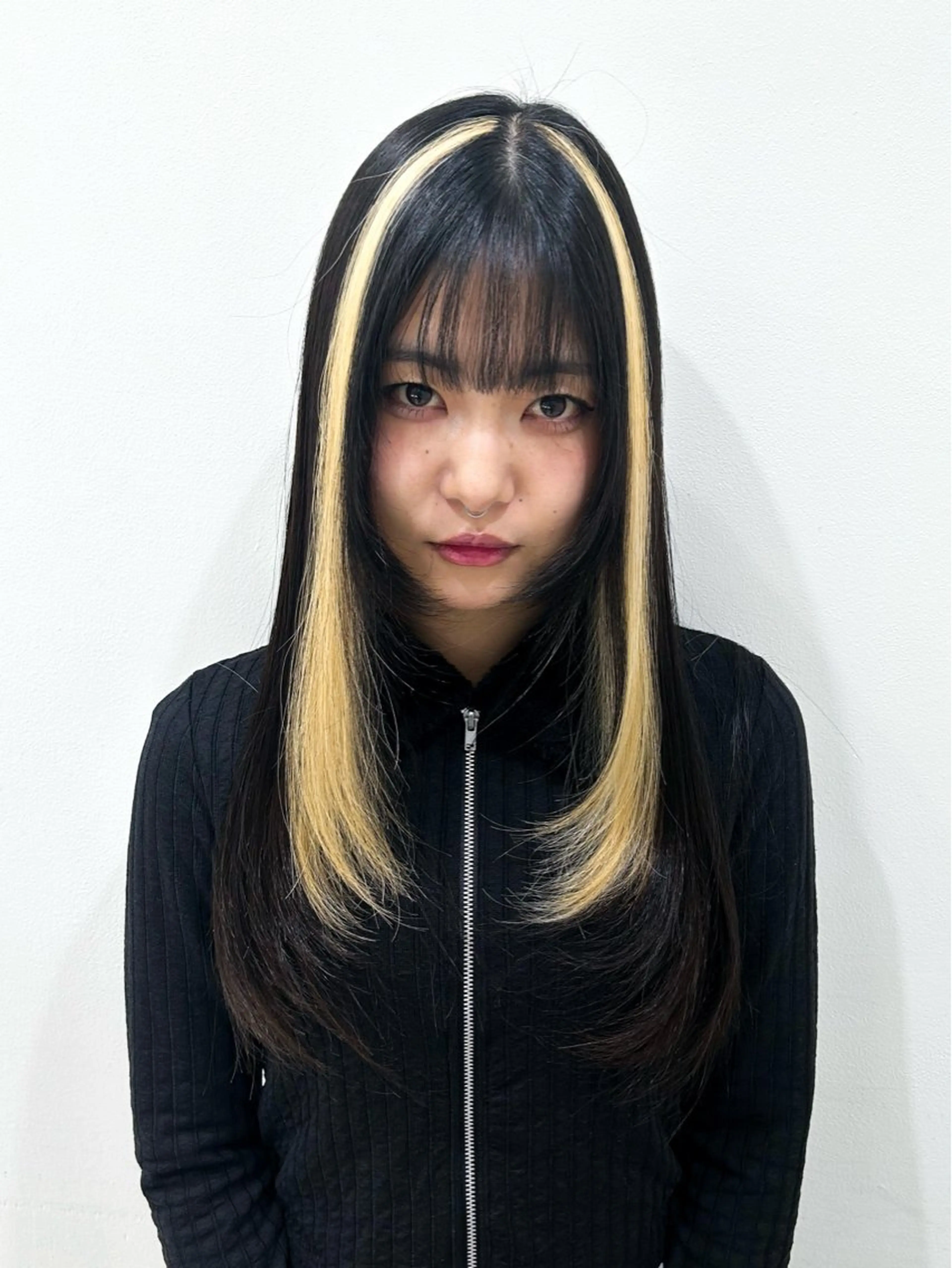 ロング カラー デザインカラー ダブルカラー 相羽 佑哉のヘアスタイル
