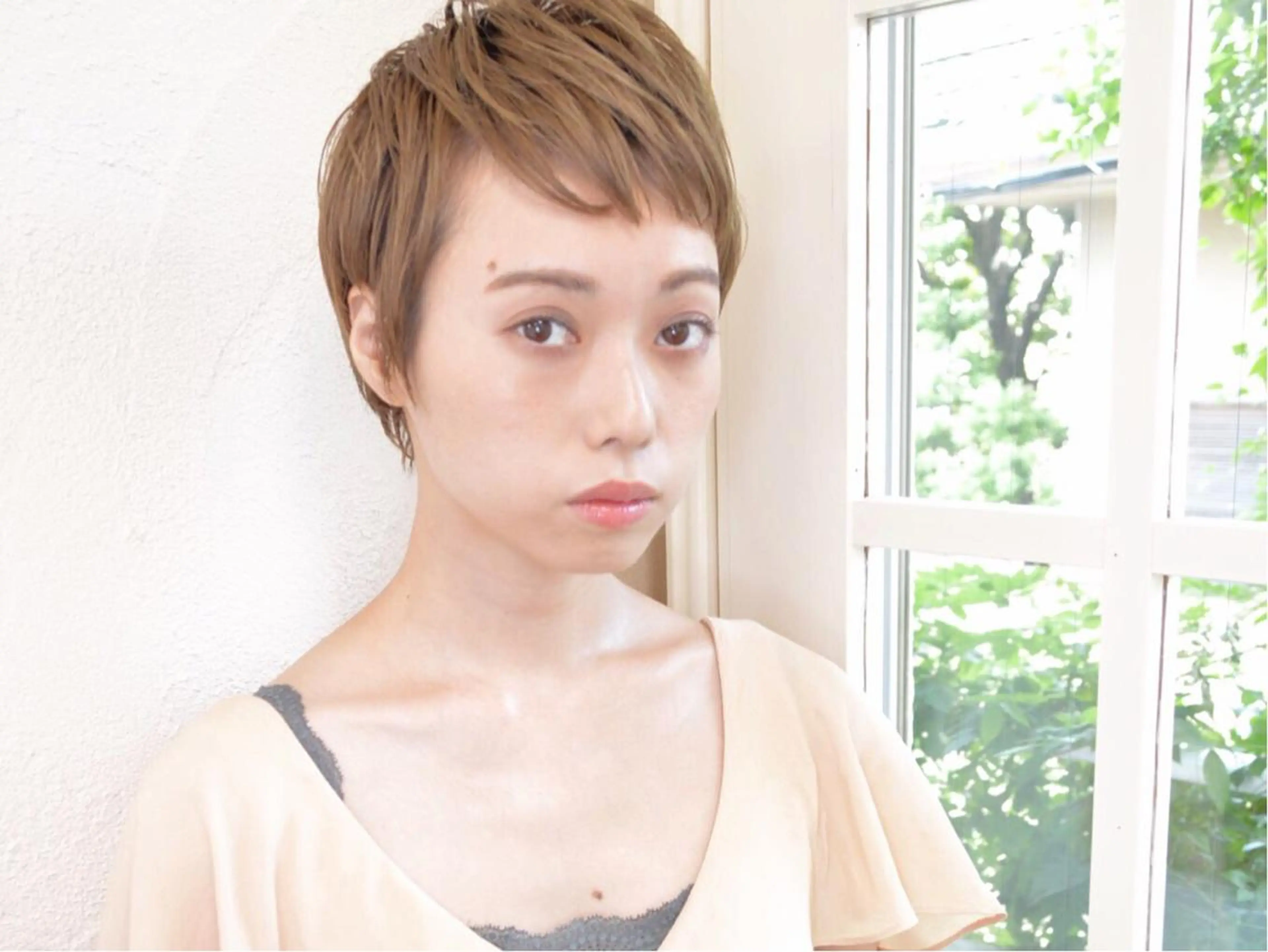 ショート カラー パーマ 小顔ショート✁ ⁂Yukari⁂のヘアスタイル