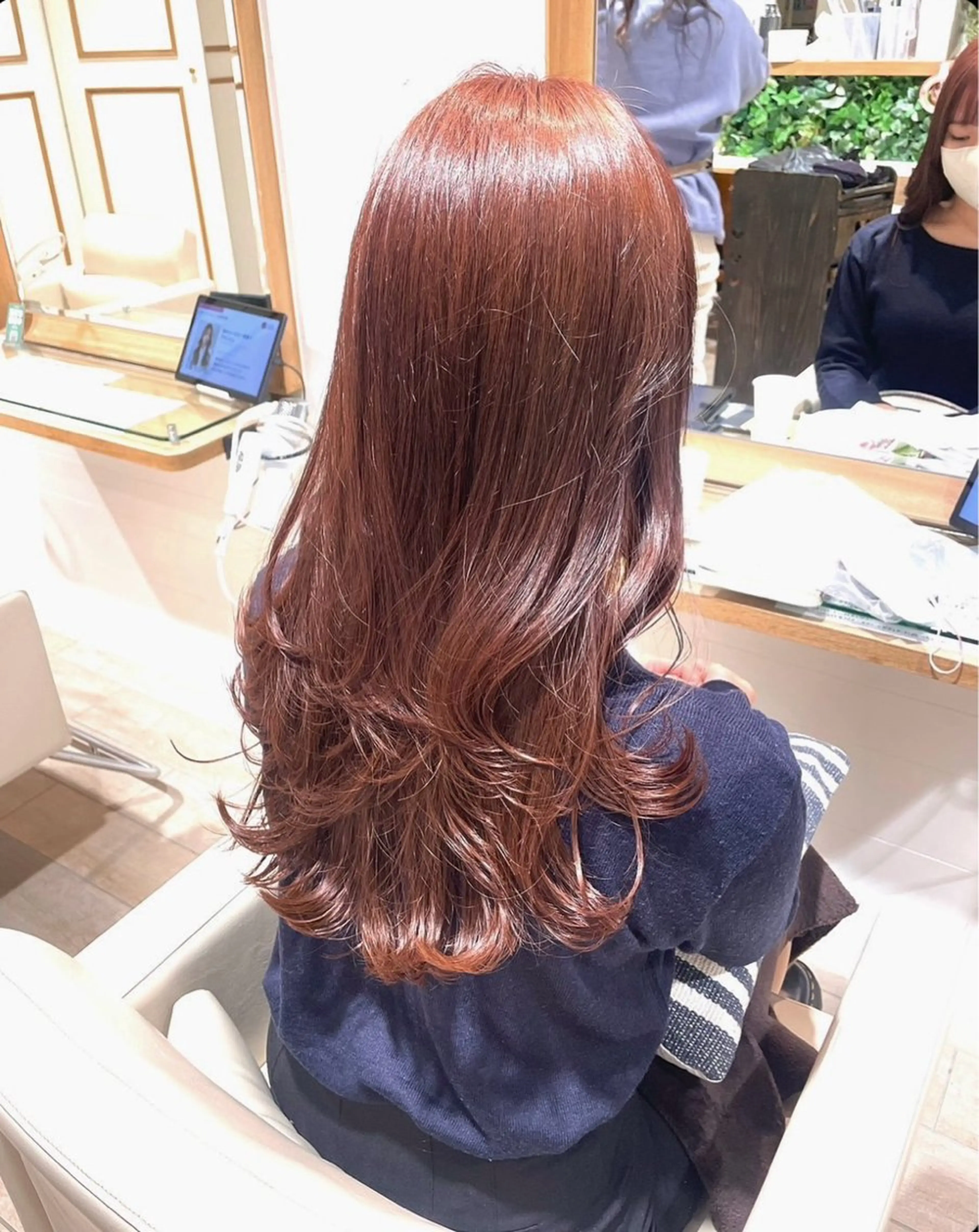 ロング カラー ブラウンカラー ピンクカラー ピンクブラウン Kurumi 🩰カットモデル募集のヘアスタイル