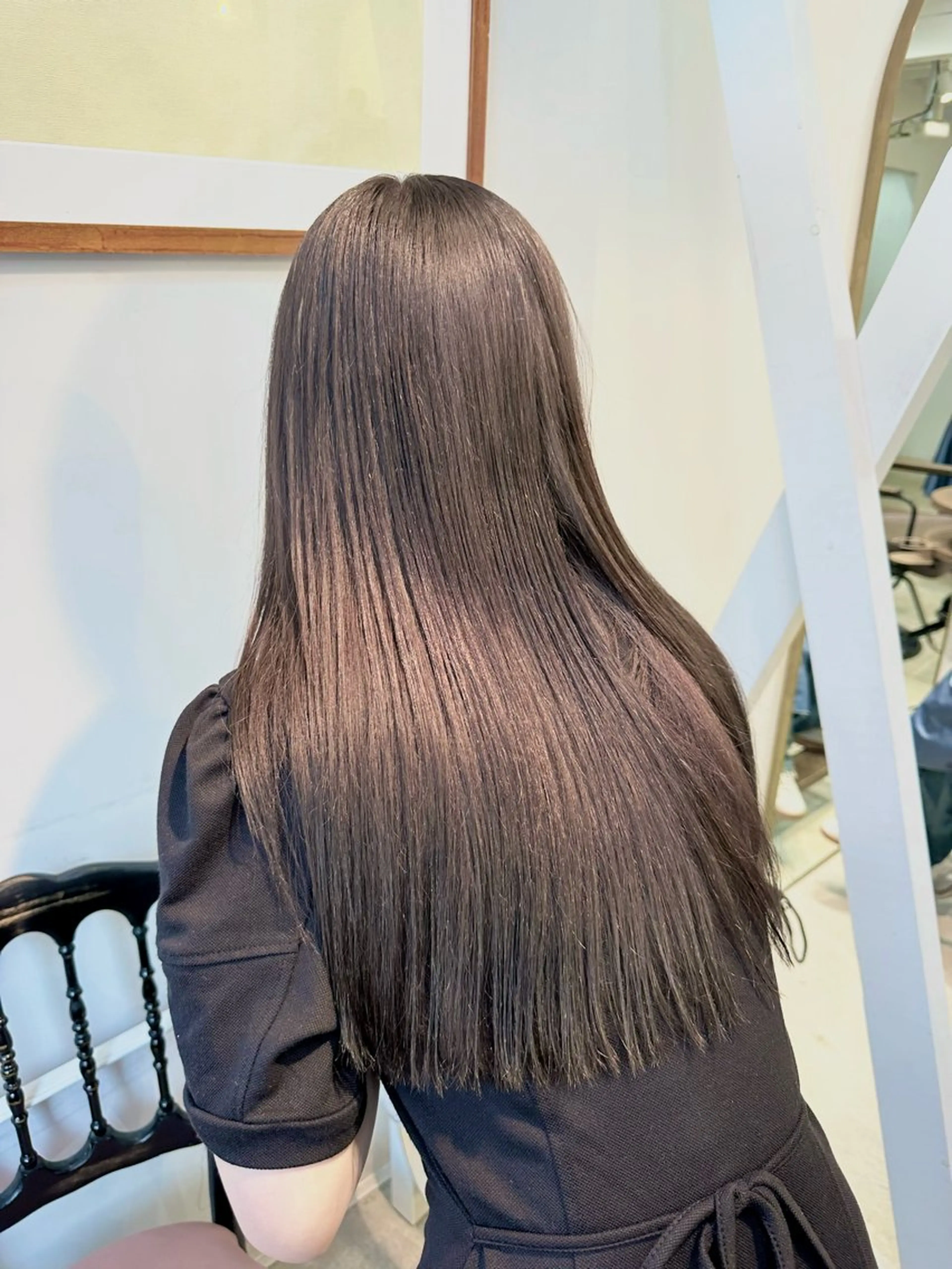 セミロング カラー ヘアカラー トリートメント kai .のヘアスタイル