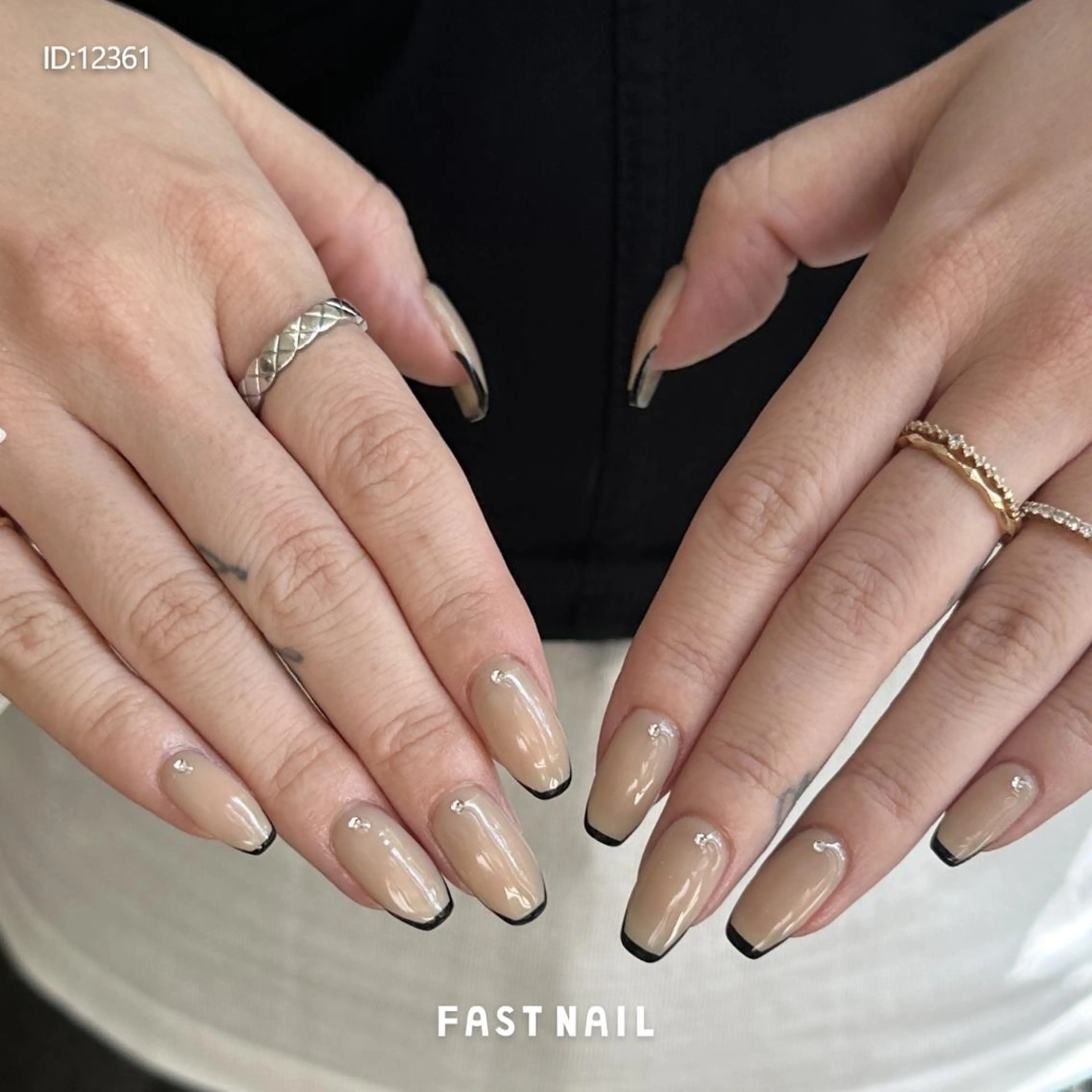 ネイル フレンチネイル ジェルネイル パラジェル ソフトジェル ハンドネイル FASTNAIL 吉祥寺店/パラジェルのネイルデザイン