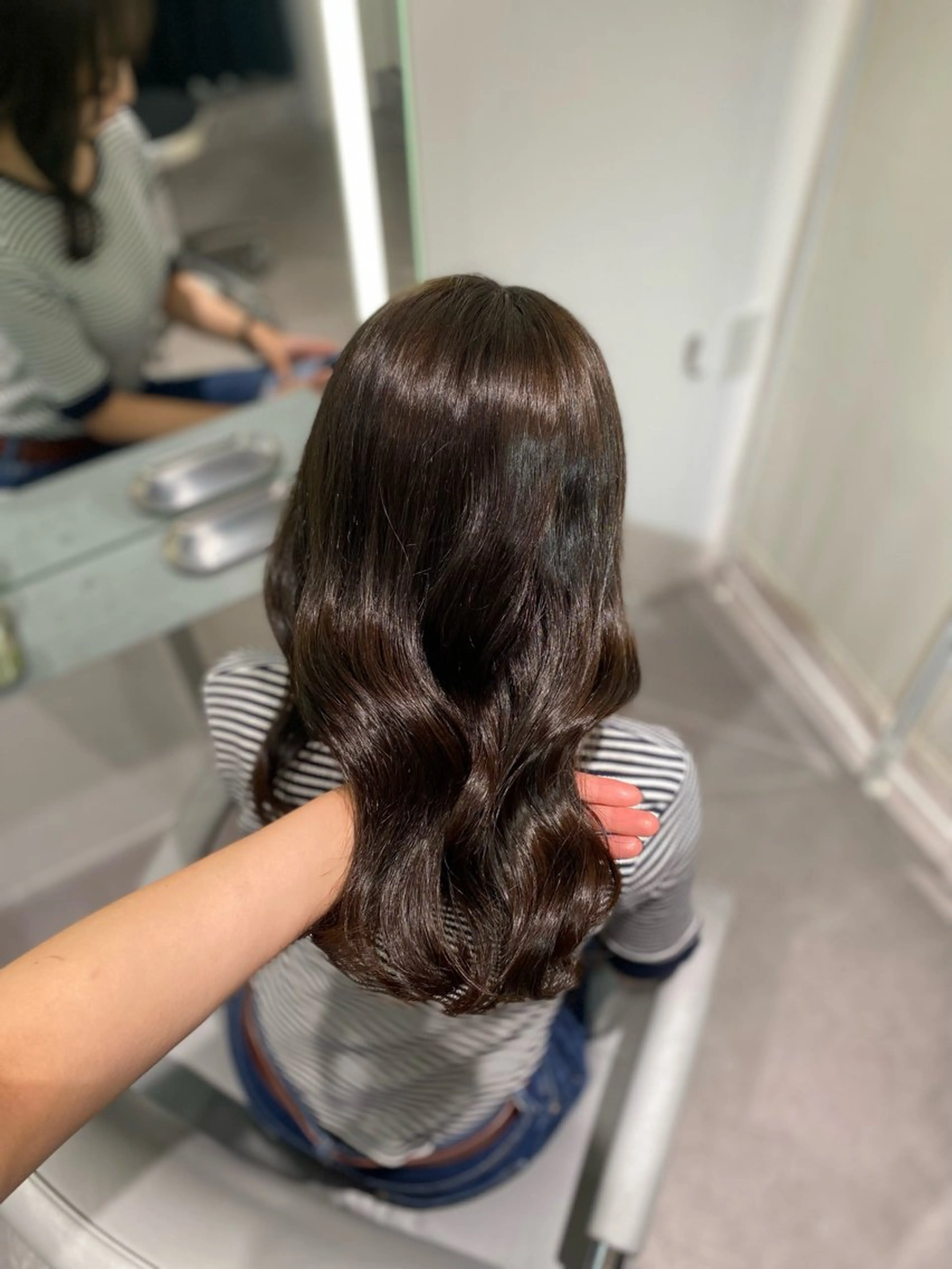 ミディアム ヘアカラー 川村 歩夏のヘアスタイル