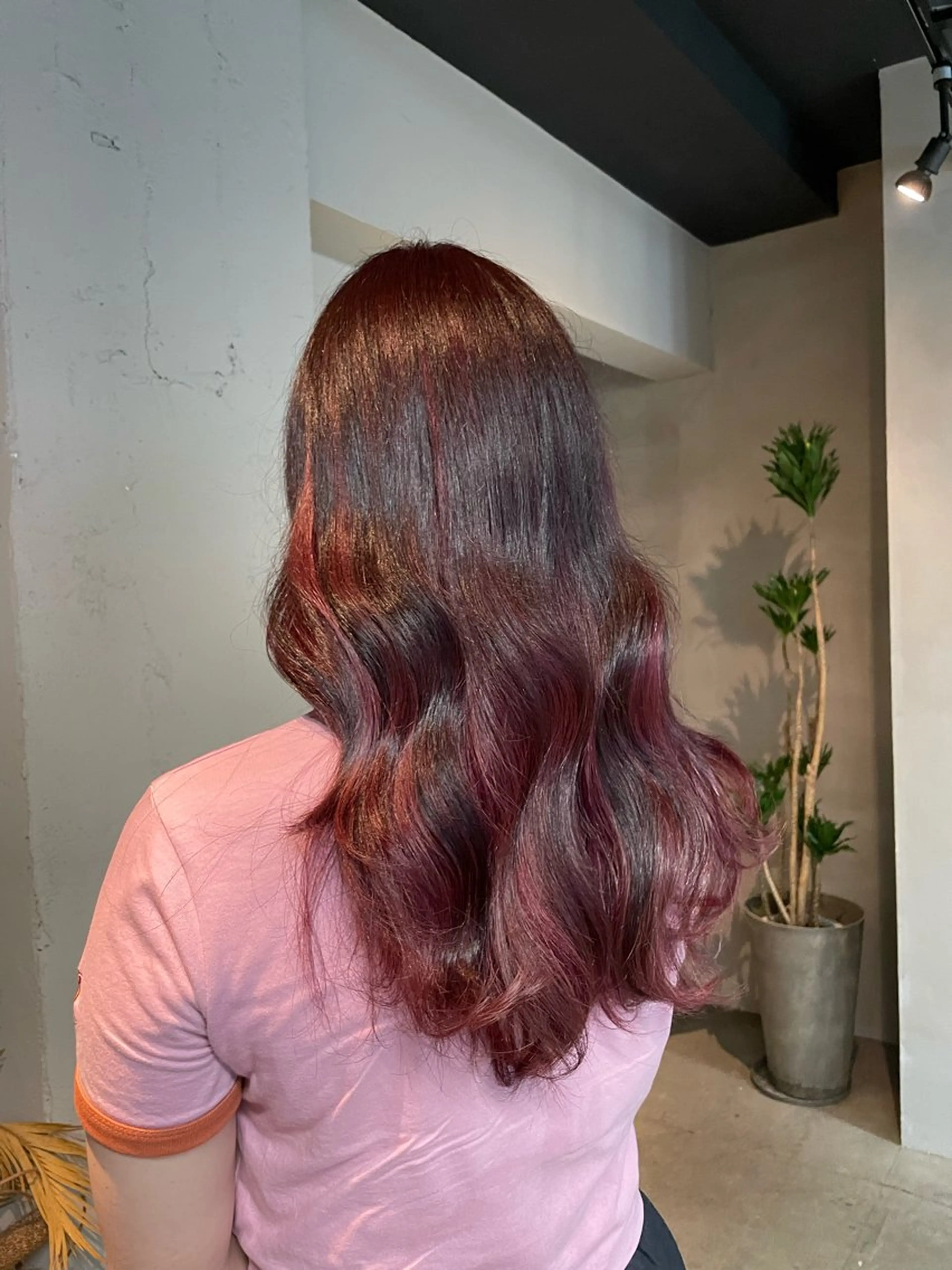 ロング カラー ヘアカラー トリートメント 透明感・美髪 monsoワニベユナのヘアスタイル