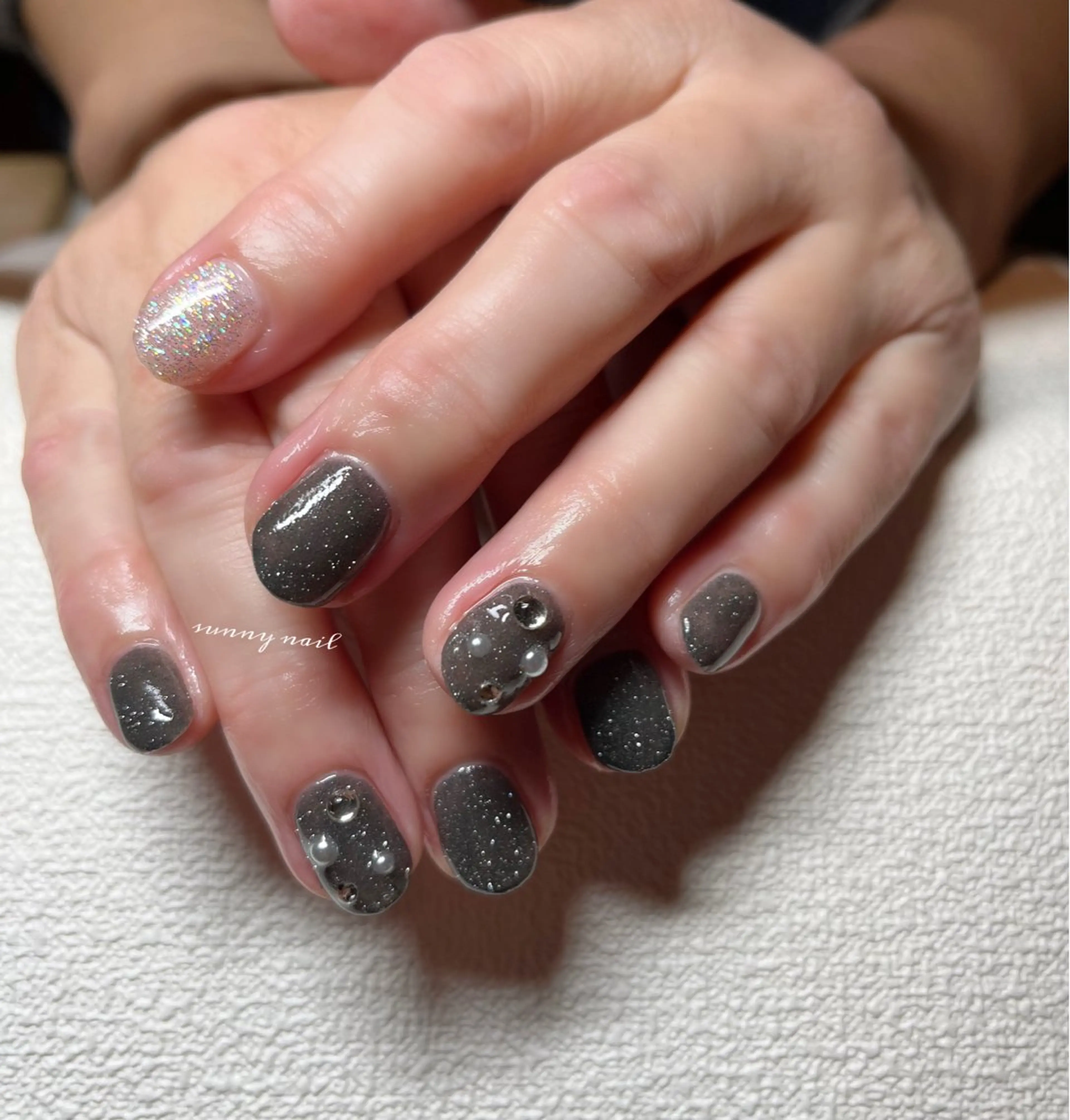 ネイル フラッシュネイル ジェルネイル パラジェル sunny nailのネイルデザイン