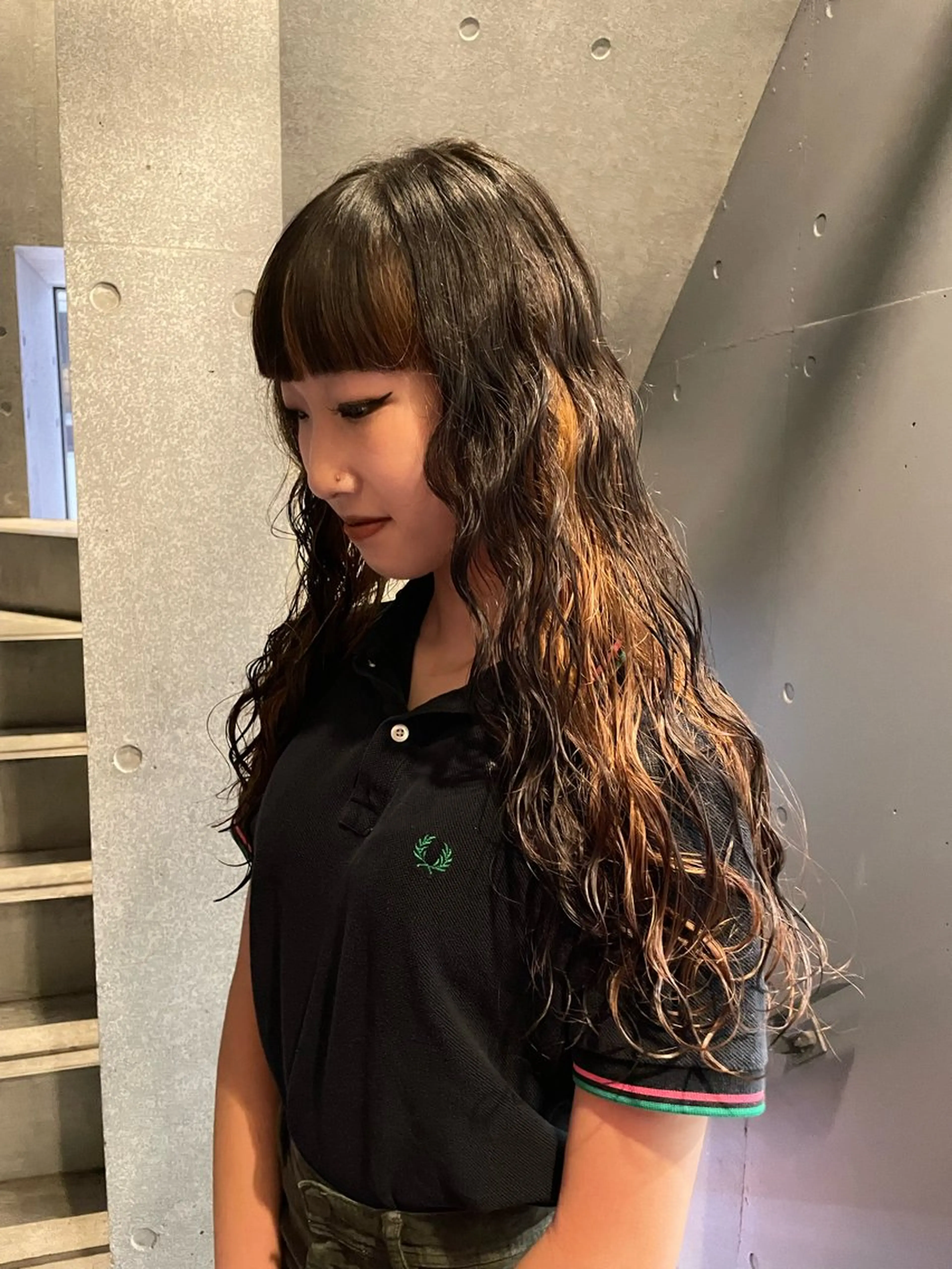 ロング パーマ カット パーマ shoko/ 海外ガール風パーマのヘアスタイル