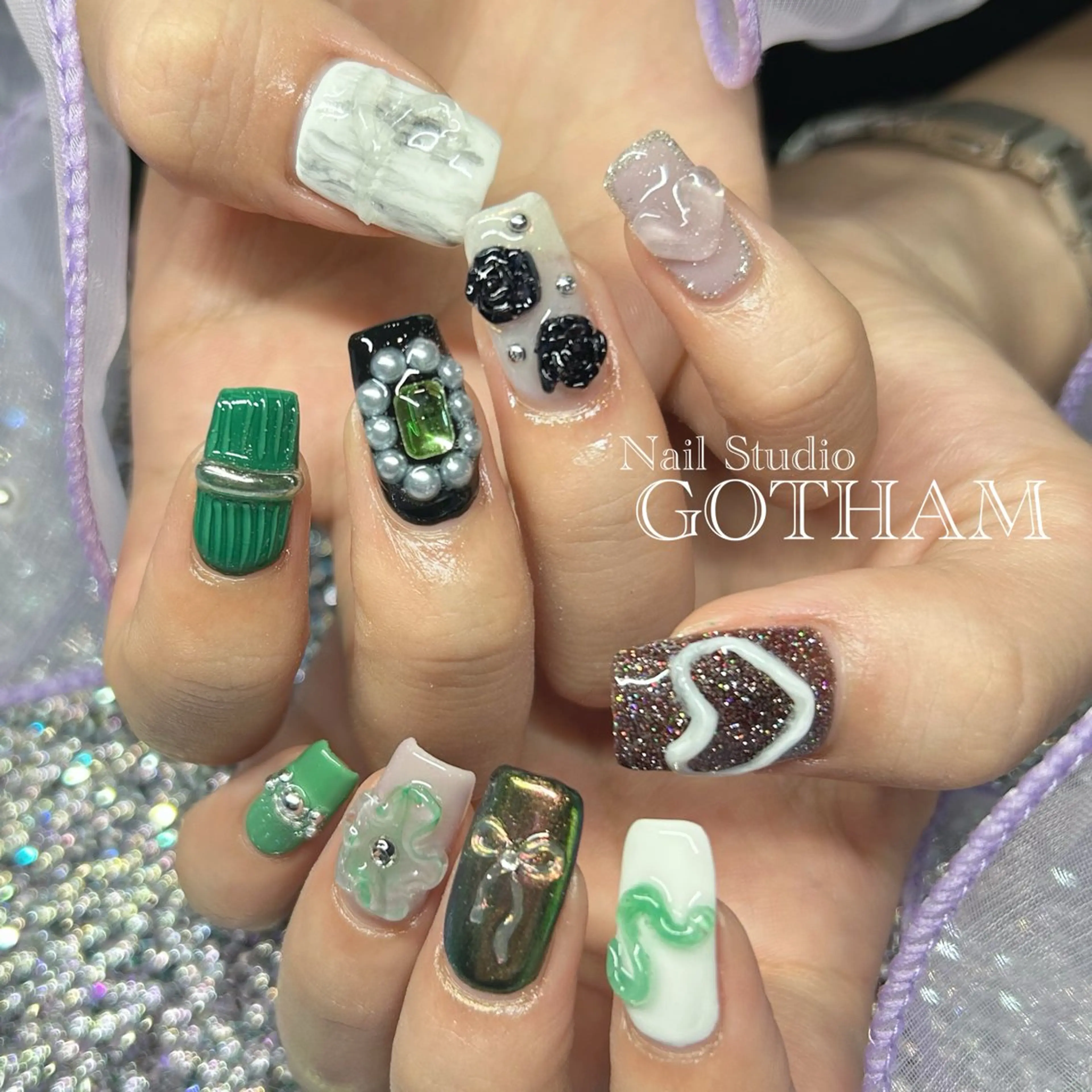 ネイル ハンドネイル Nail Studio GOTHAM所属・高円寺駅からすぐ🌈 ネイルGOTHAMのネイルデザイン