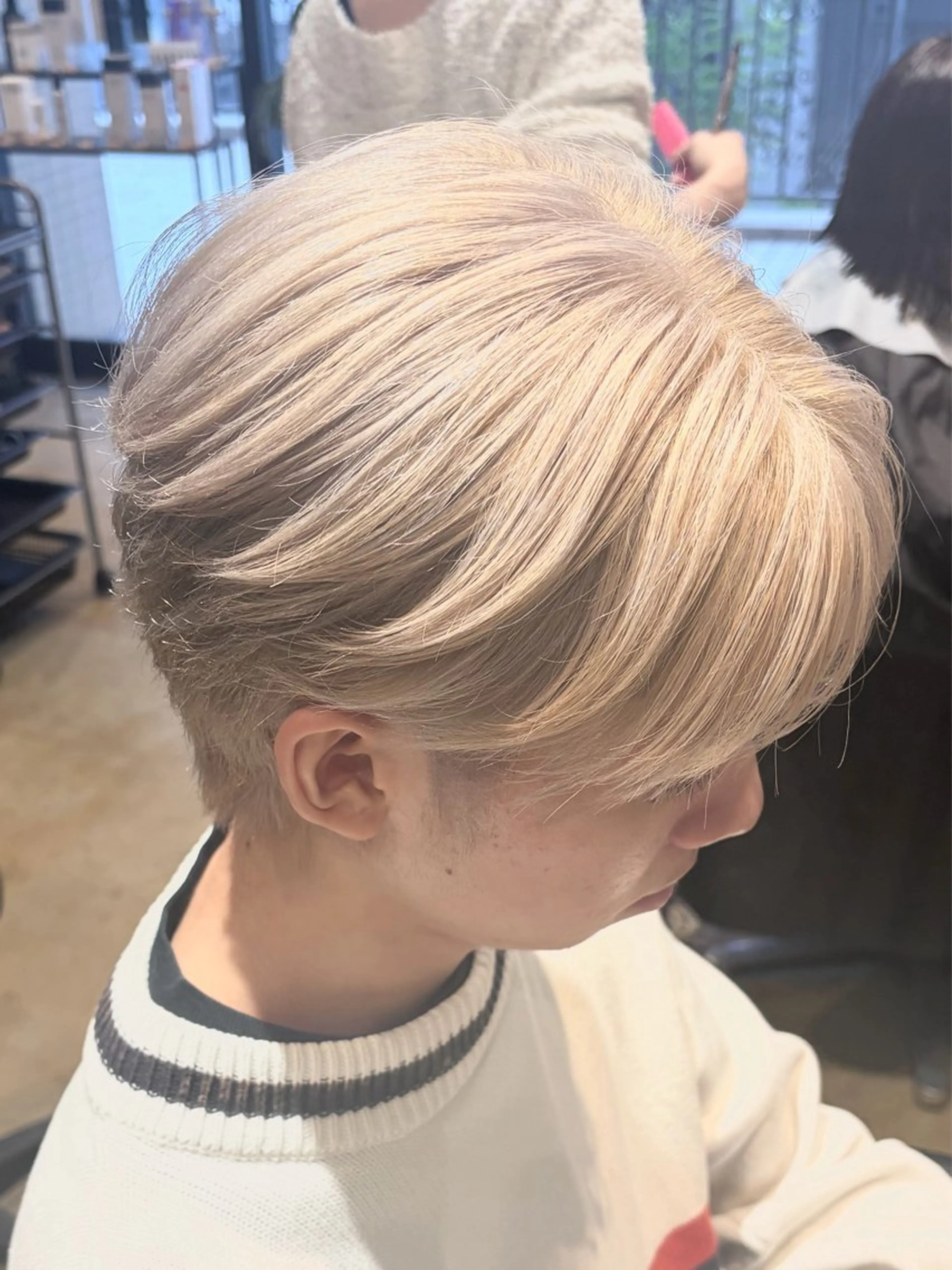 パーマ メンズ カット ヘアカラー トリートメント みわ/博多 ブリーチ/メンズヘアのヘアスタイル