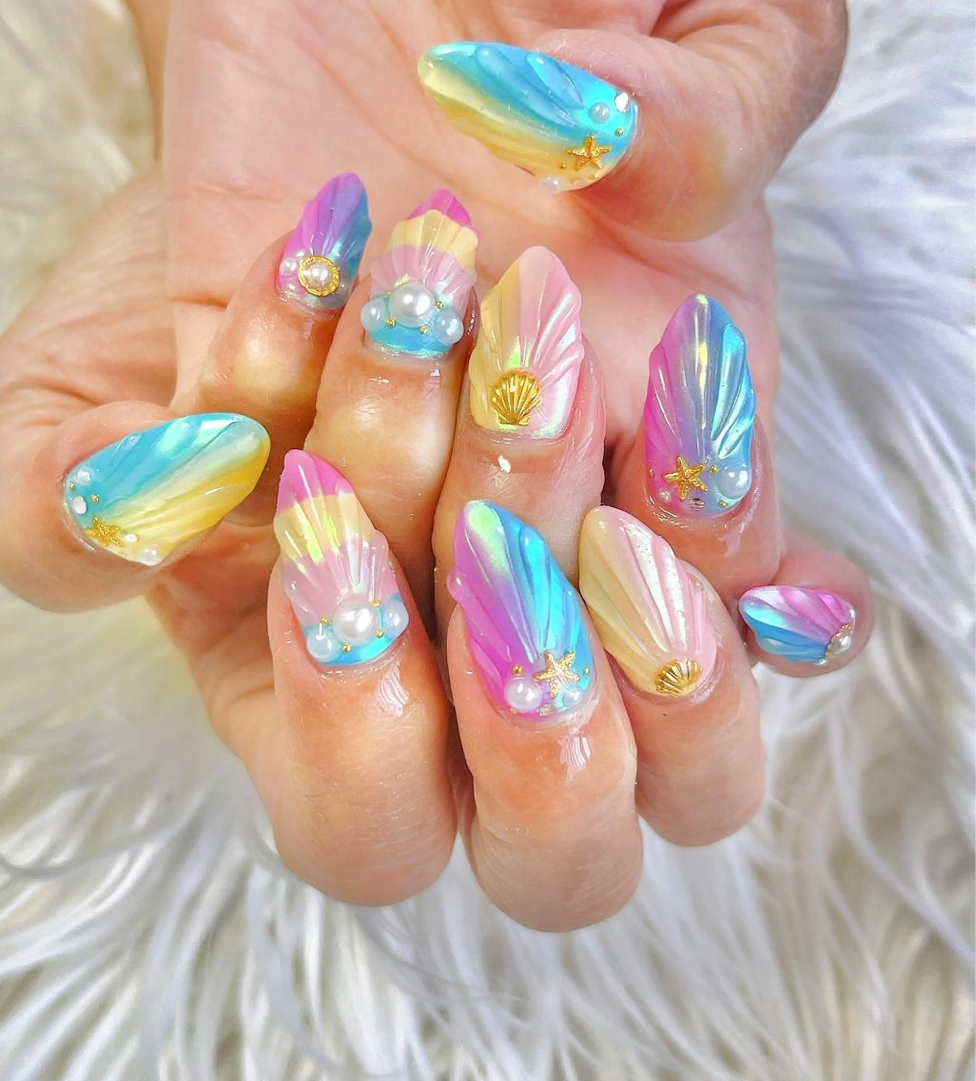 ロング ネイル 松田 由真のネイルデザイン