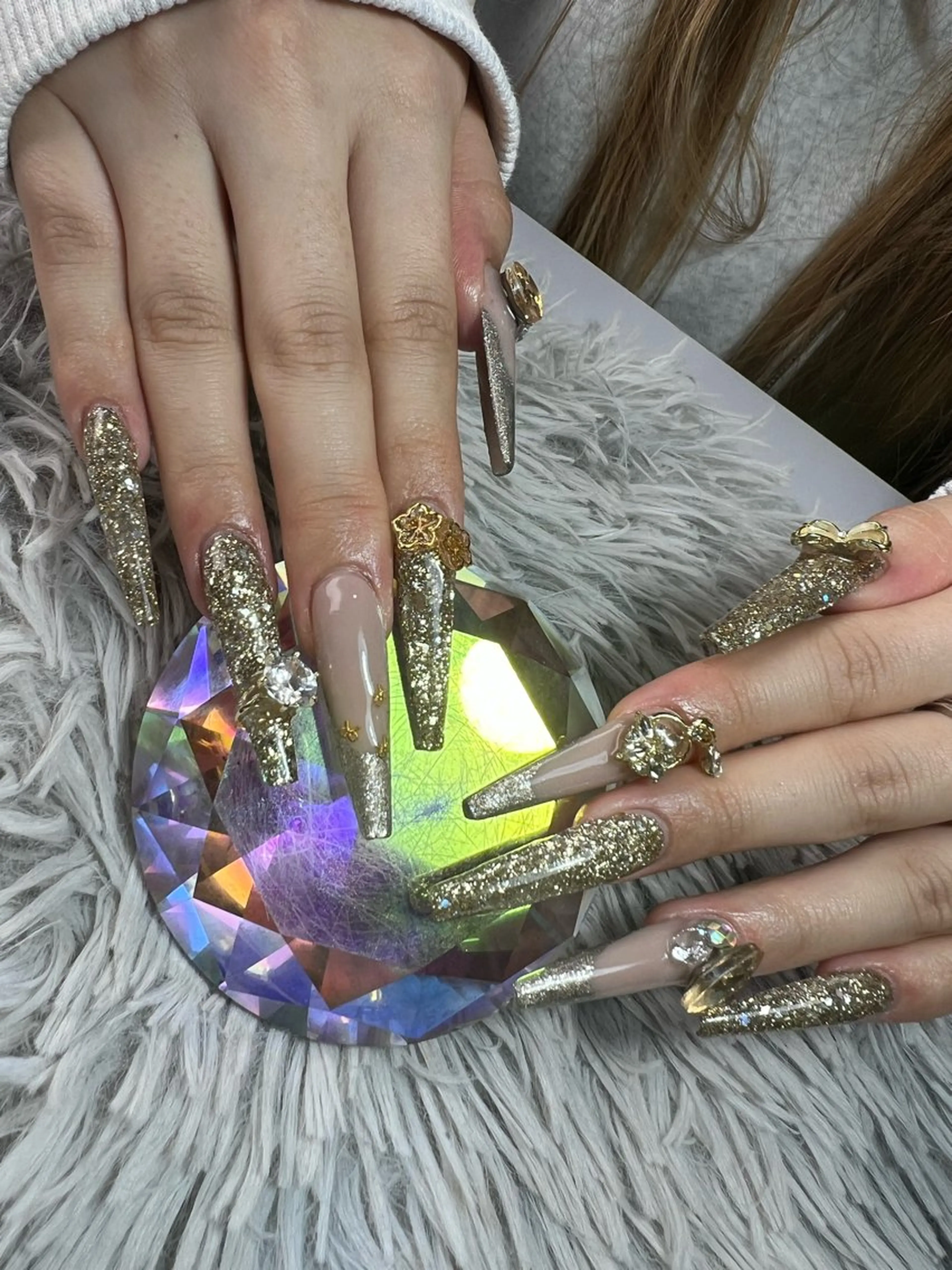 ネイル スカルプネイル ハンドネイル シェヌネイル JURAのネイルデザイン