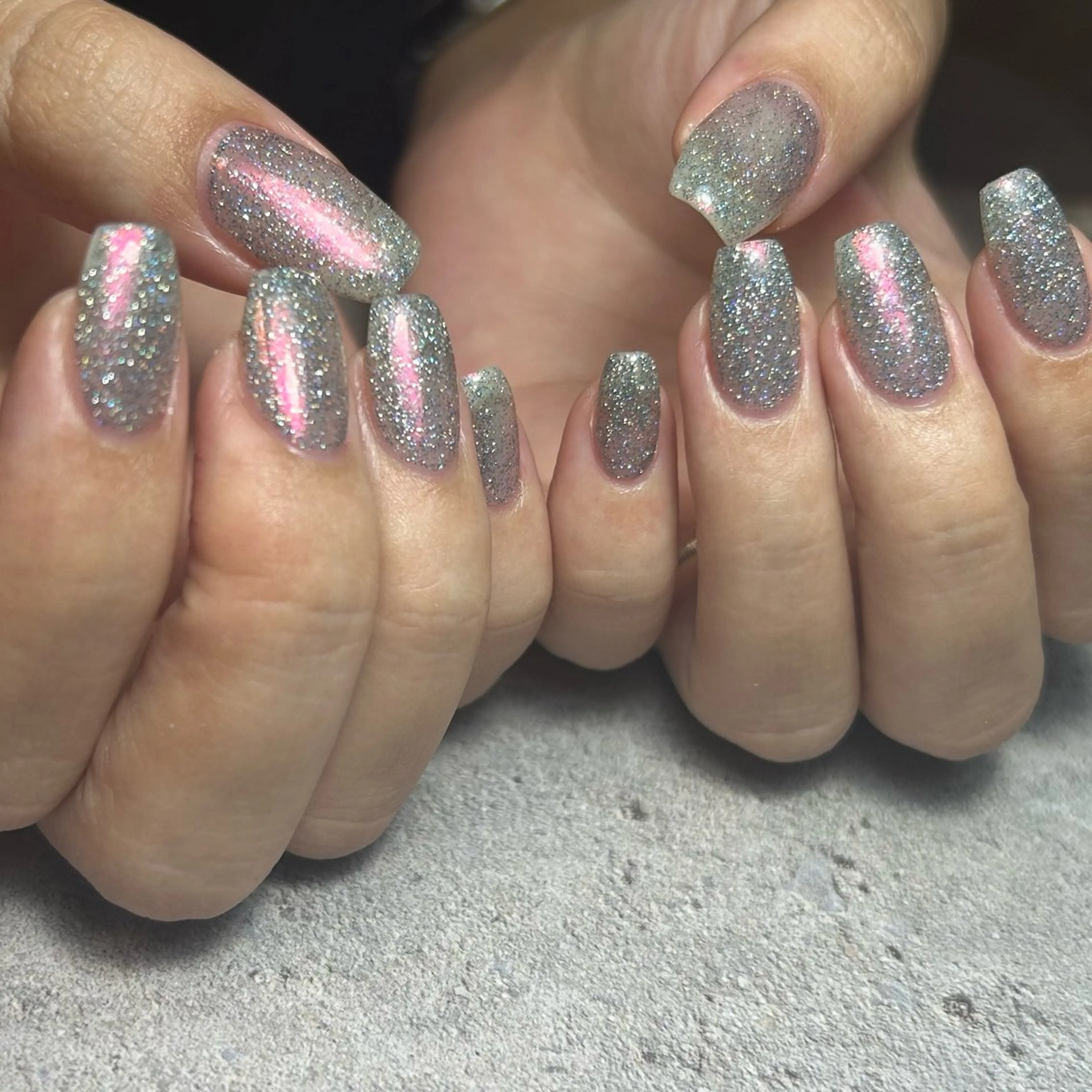 ネイル オーロラネイル フラッシュネイル 究極の ワンカラー専門店のネイルデザイン