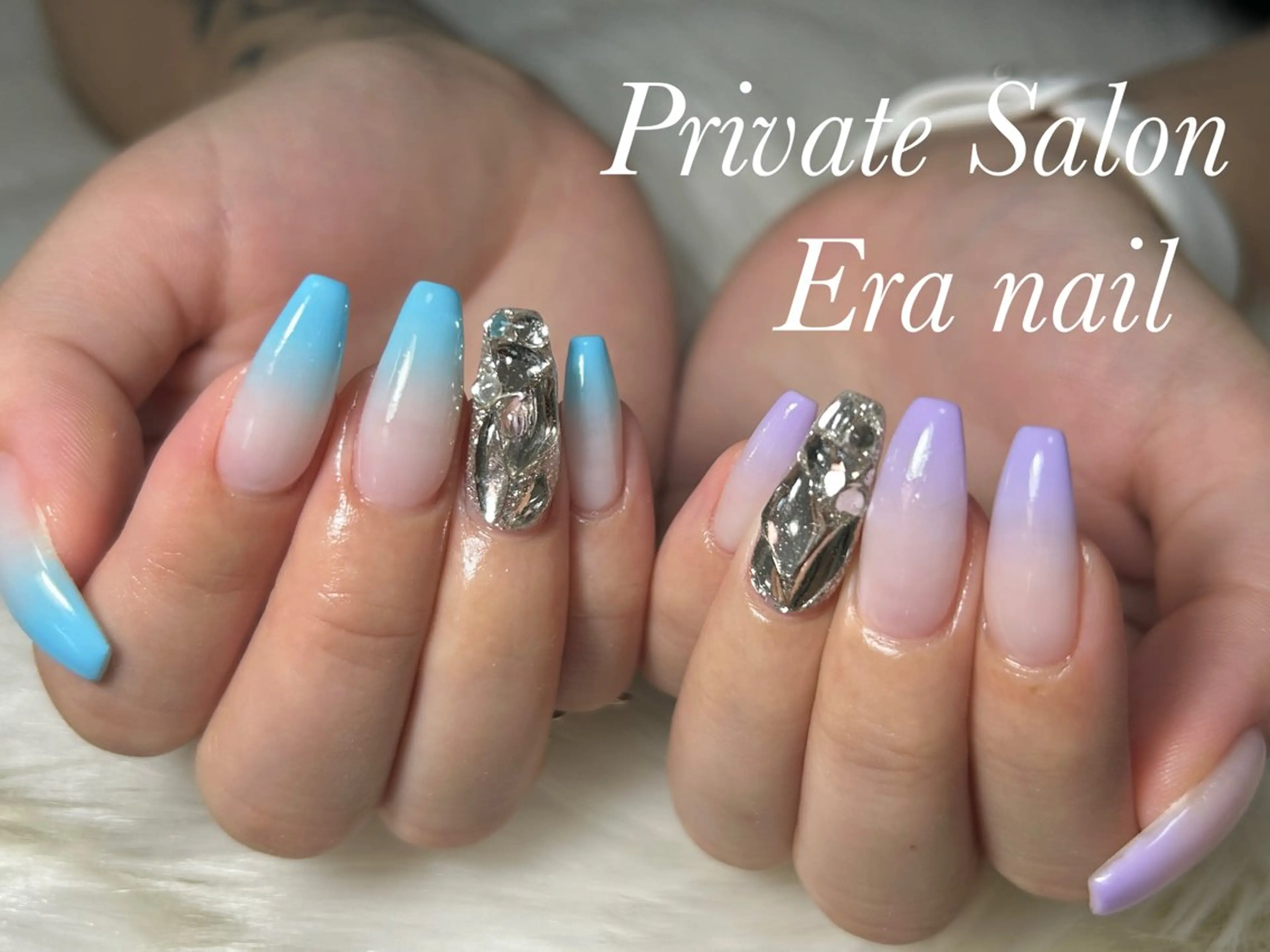 ネイル グラデーション ハンドネイル Era nailのネイルデザイン
