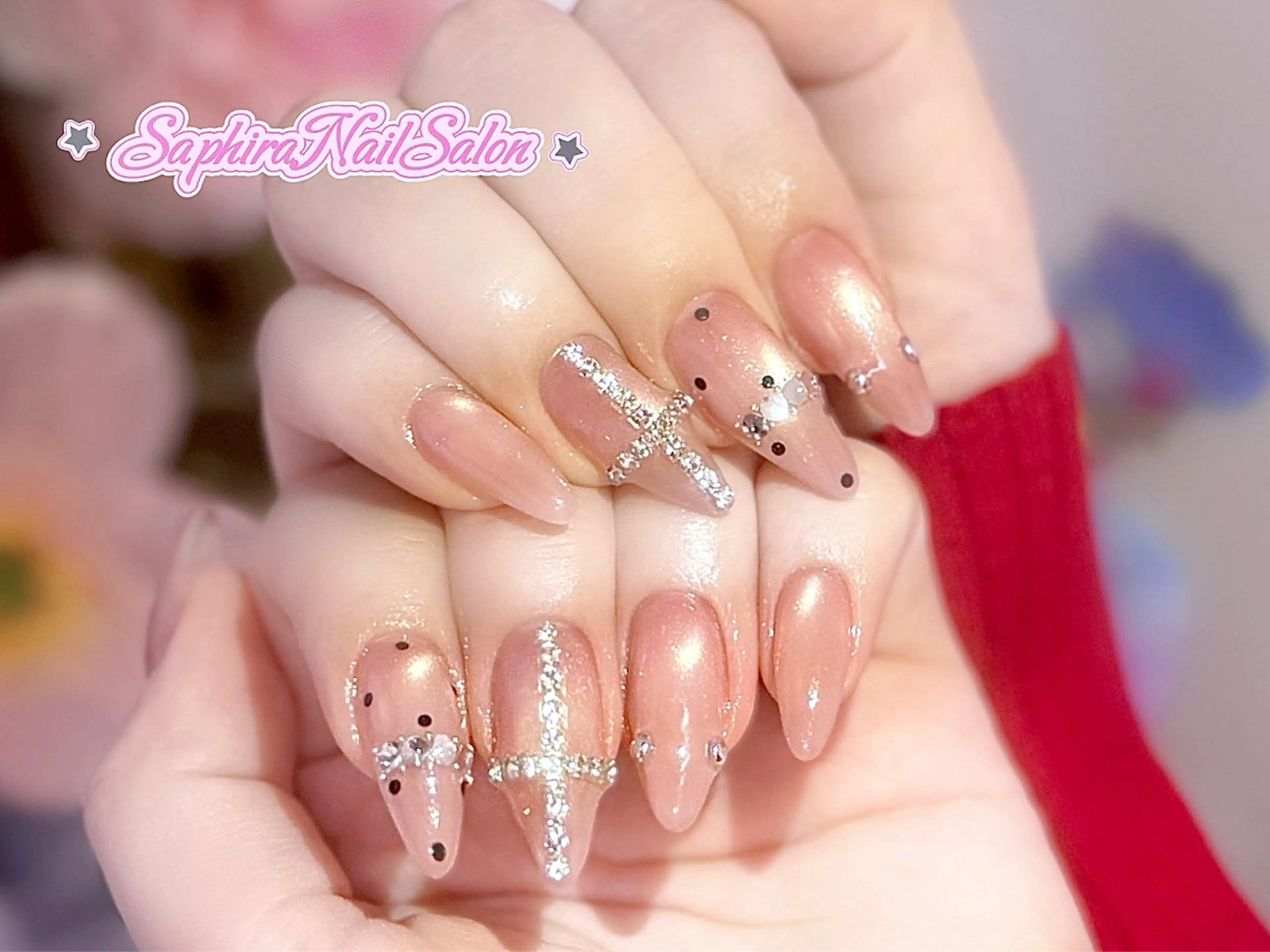 カラー ハンドネイル Saphiraネイル サロン錦糸町のネイルデザイン