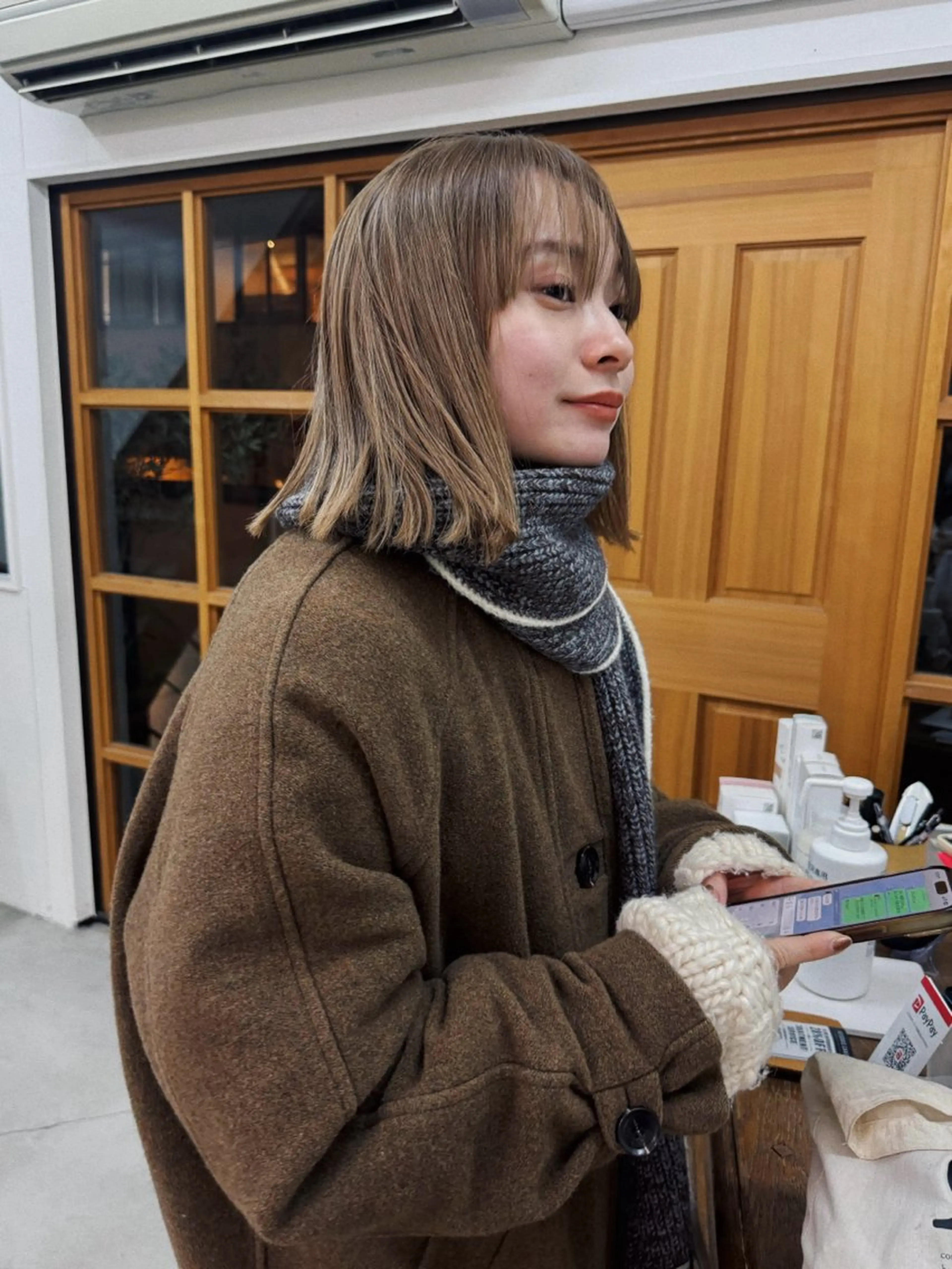 ショート カラー ヘアアレンジ ベージュカラー ブリーチ カット ヘアカラー トリートメント ニュアンスヘア🌔 nanakoのヘアスタイル