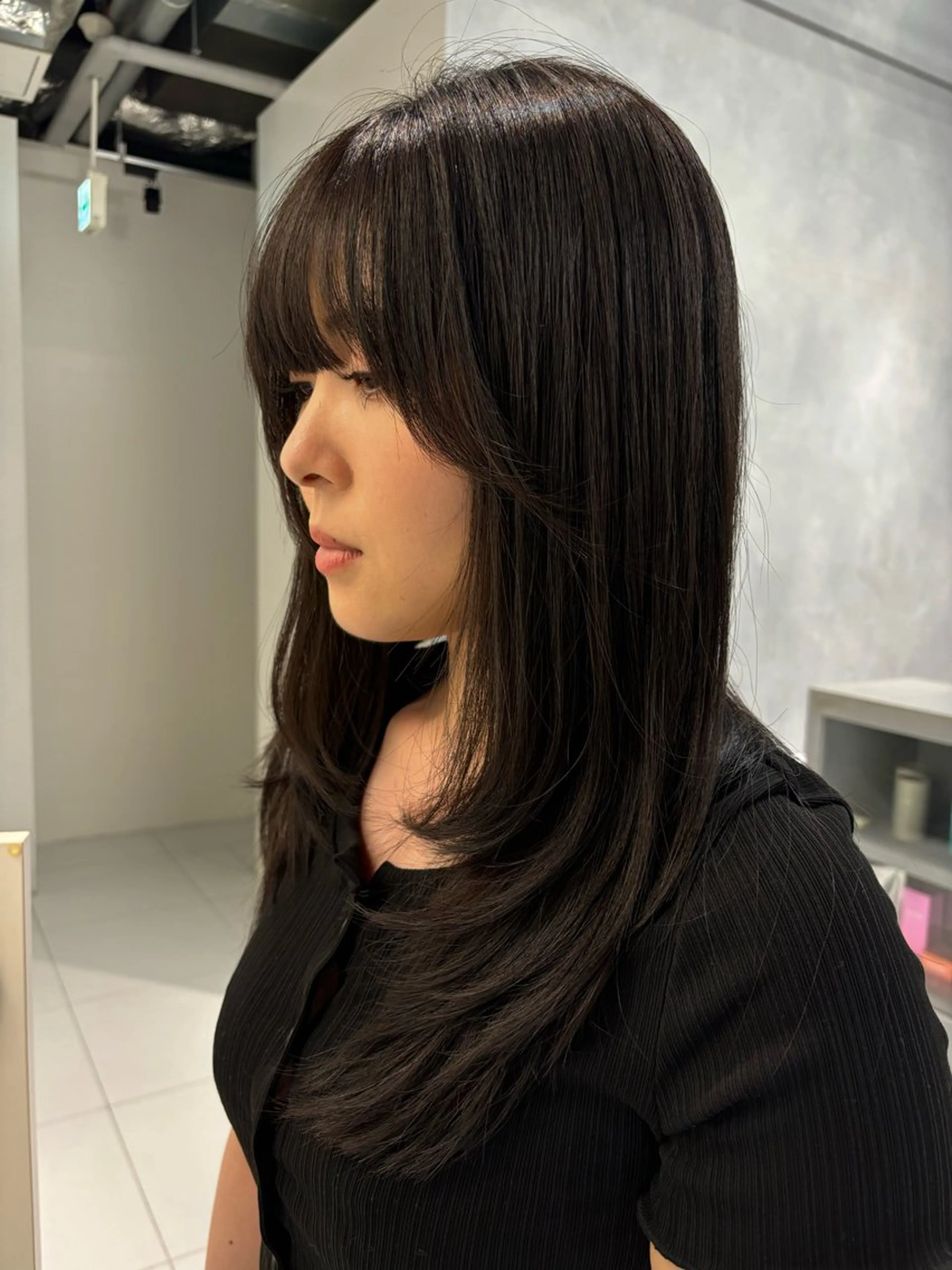 ロング 飯ヶ谷 成海のヘアスタイル