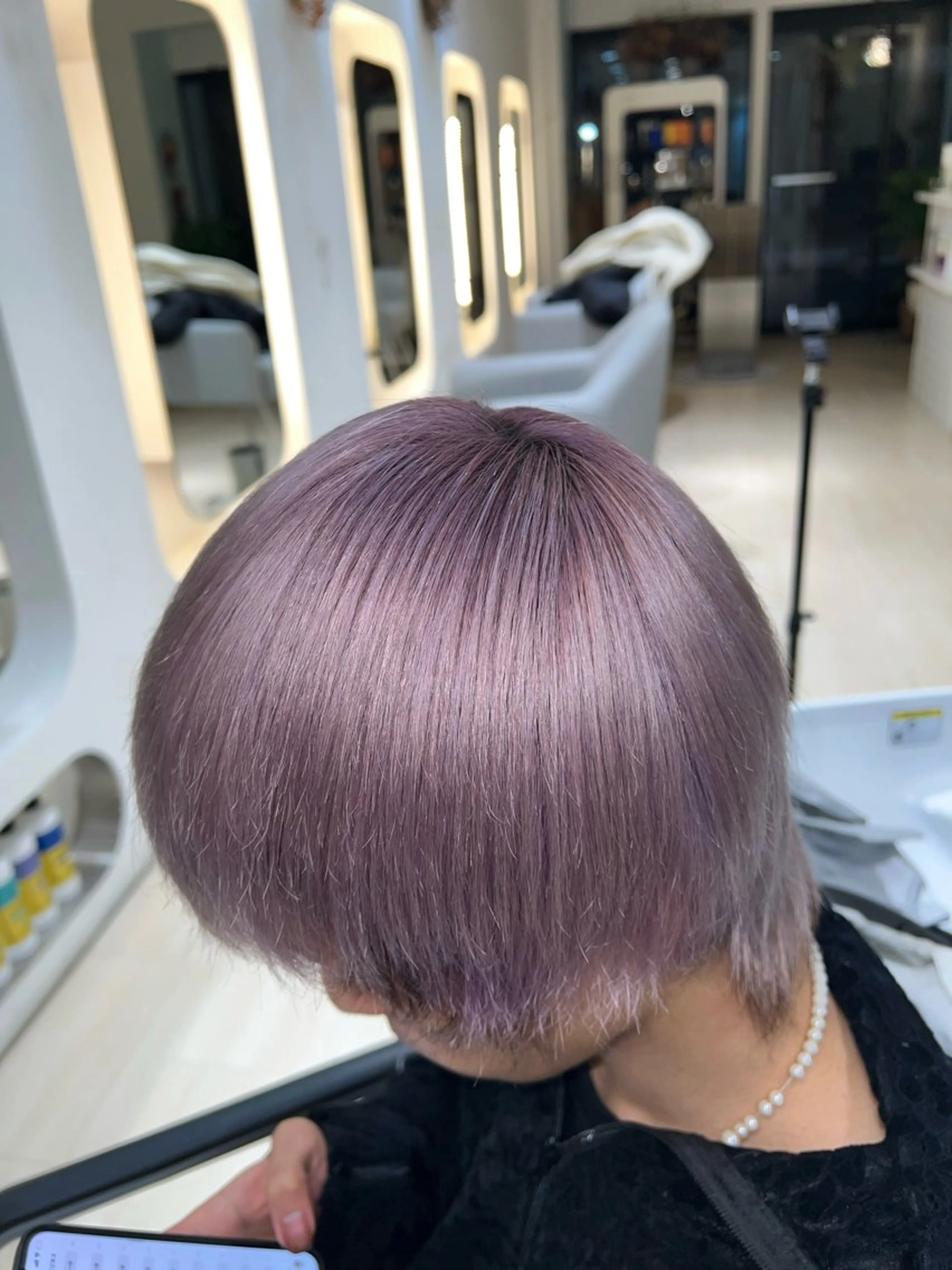ショート パープルカラー ヘアカラー R u i/ブリーチ /京都/河原町のヘアスタイル
