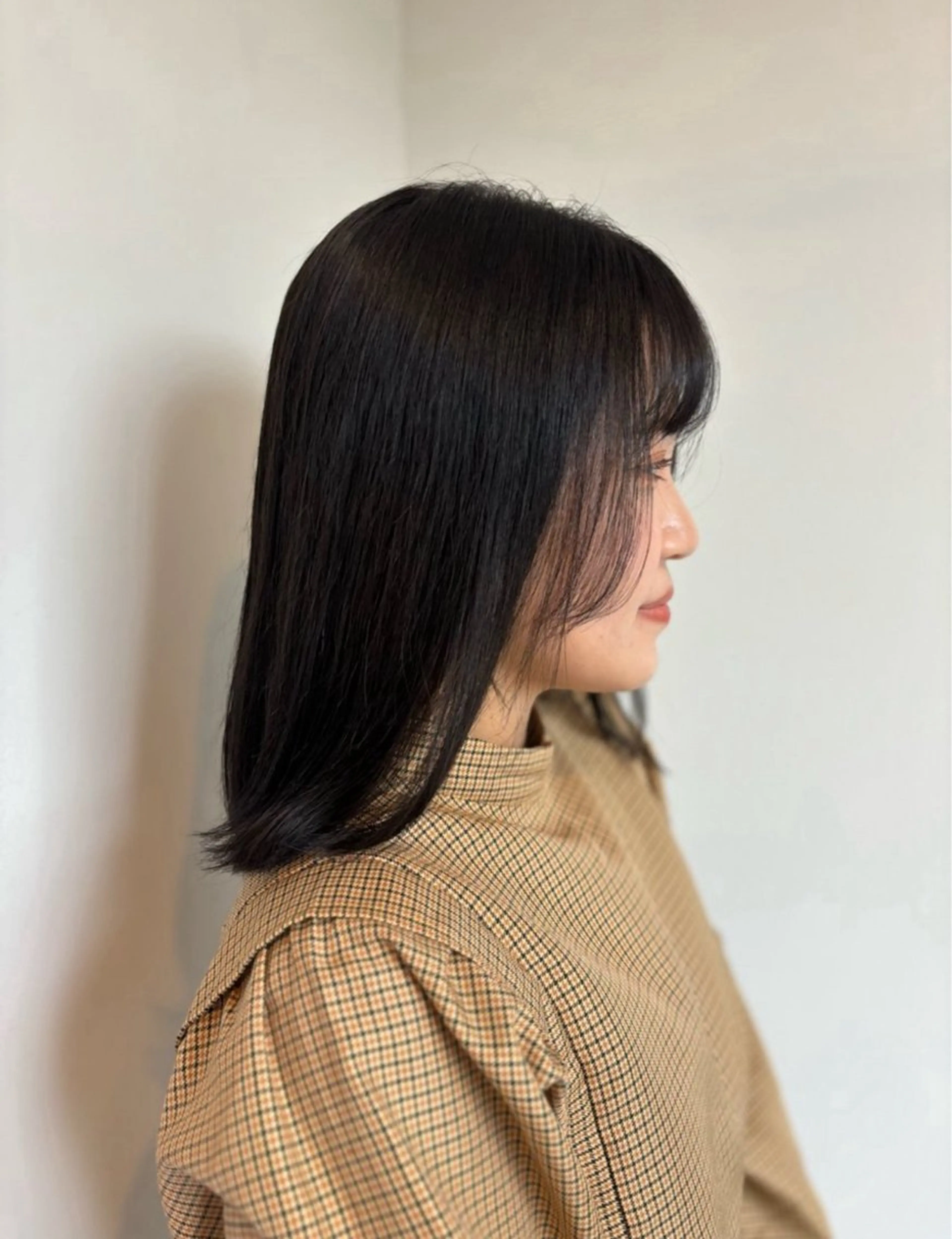 ミディアム カラー ヘアカラー トリートメント 🍊暖色カラー /ボブ/kanonのヘアスタイル