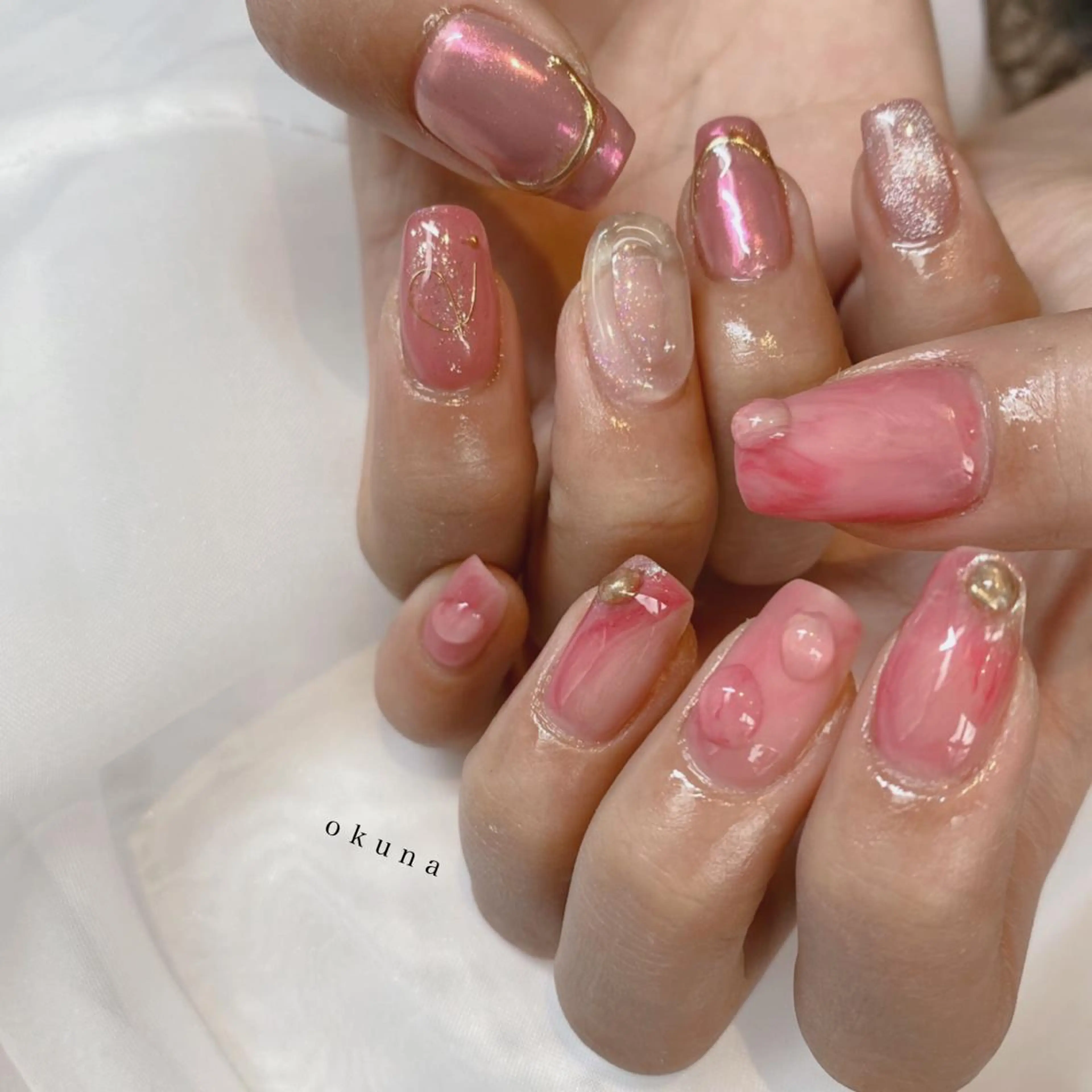 ネイル ニュアンスネイル ハンドネイル パンチャパンチャ ネイルサロンのネイルデザイン