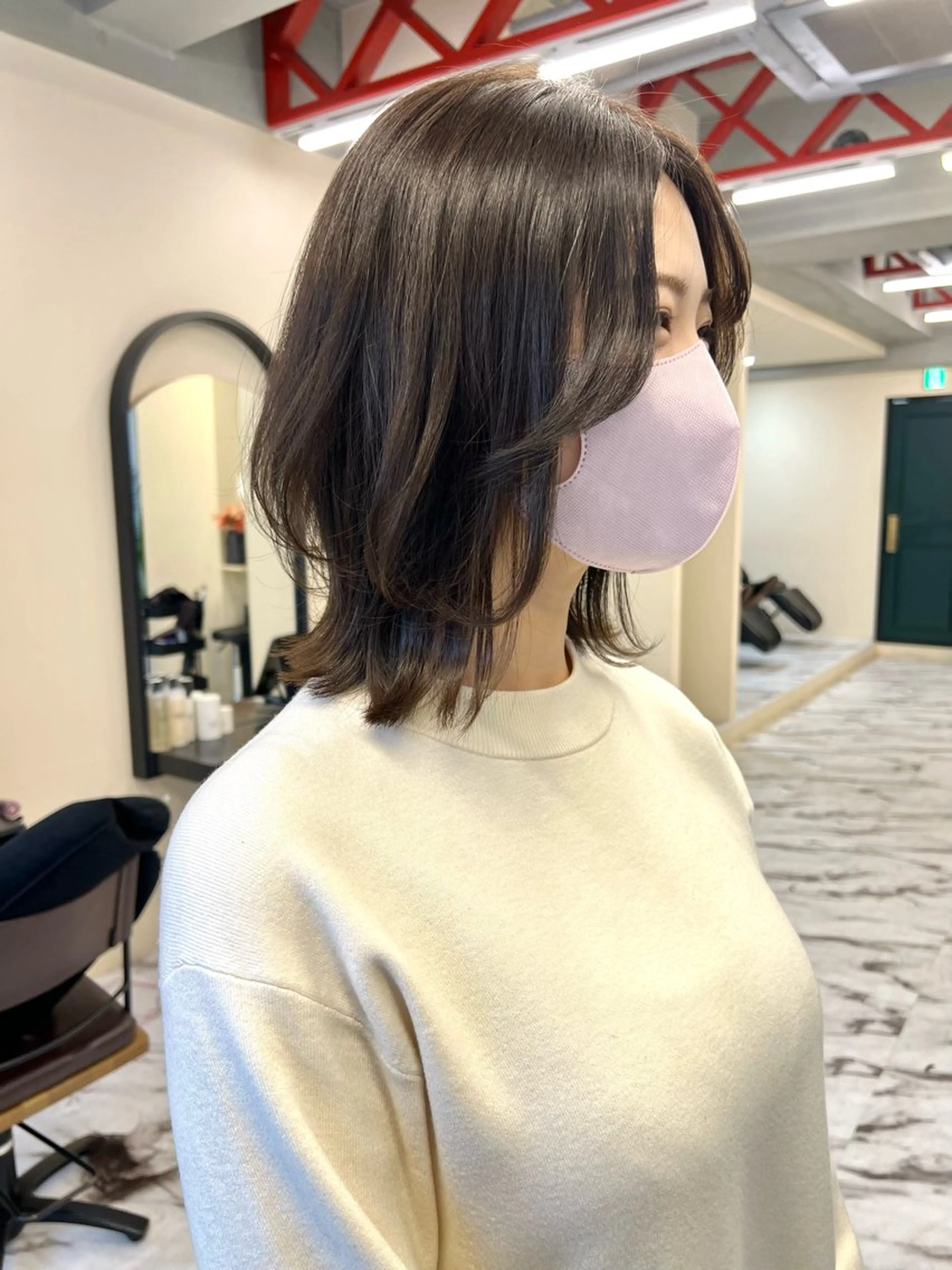 ミディアム カラー 髪質改善/縮毛矯正 鈴木裕介のヘアスタイル