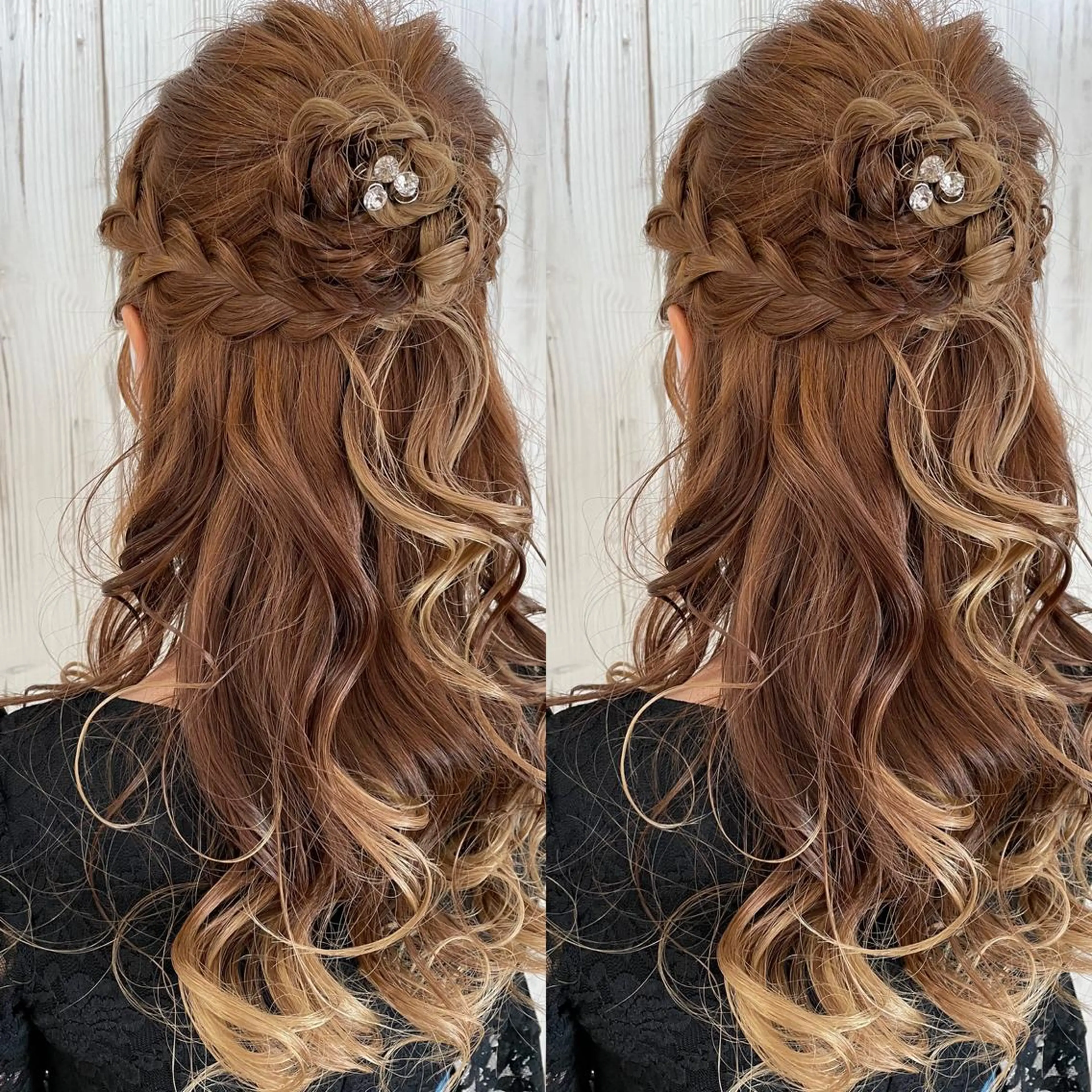 ロング ヘアアレンジ ヘアセット ヘアサロンオスカー 岸和田蛸地蔵店のヘアスタイル