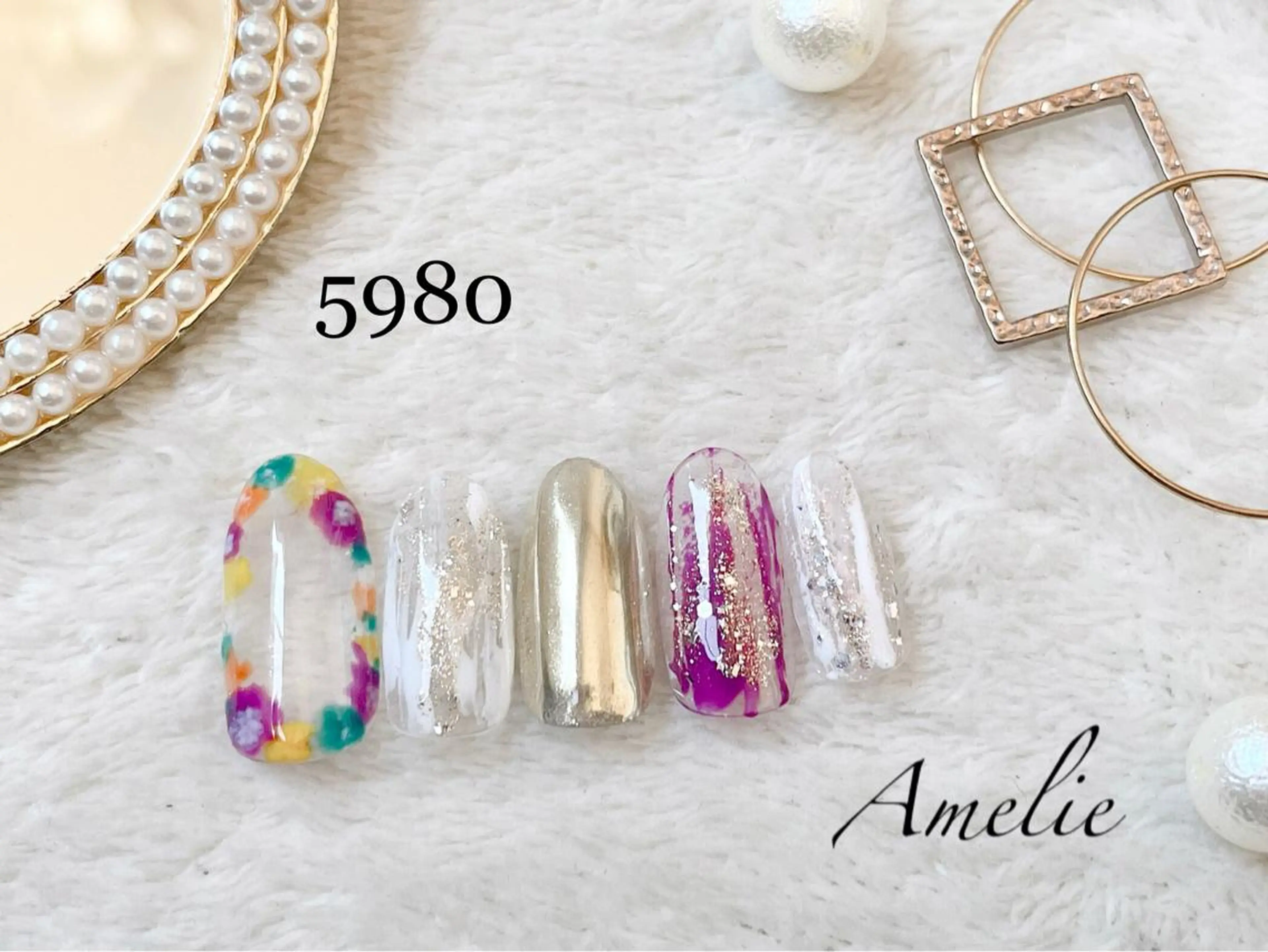 ネイル ハンドネイル いちじゅう あおいのネイルデザイン