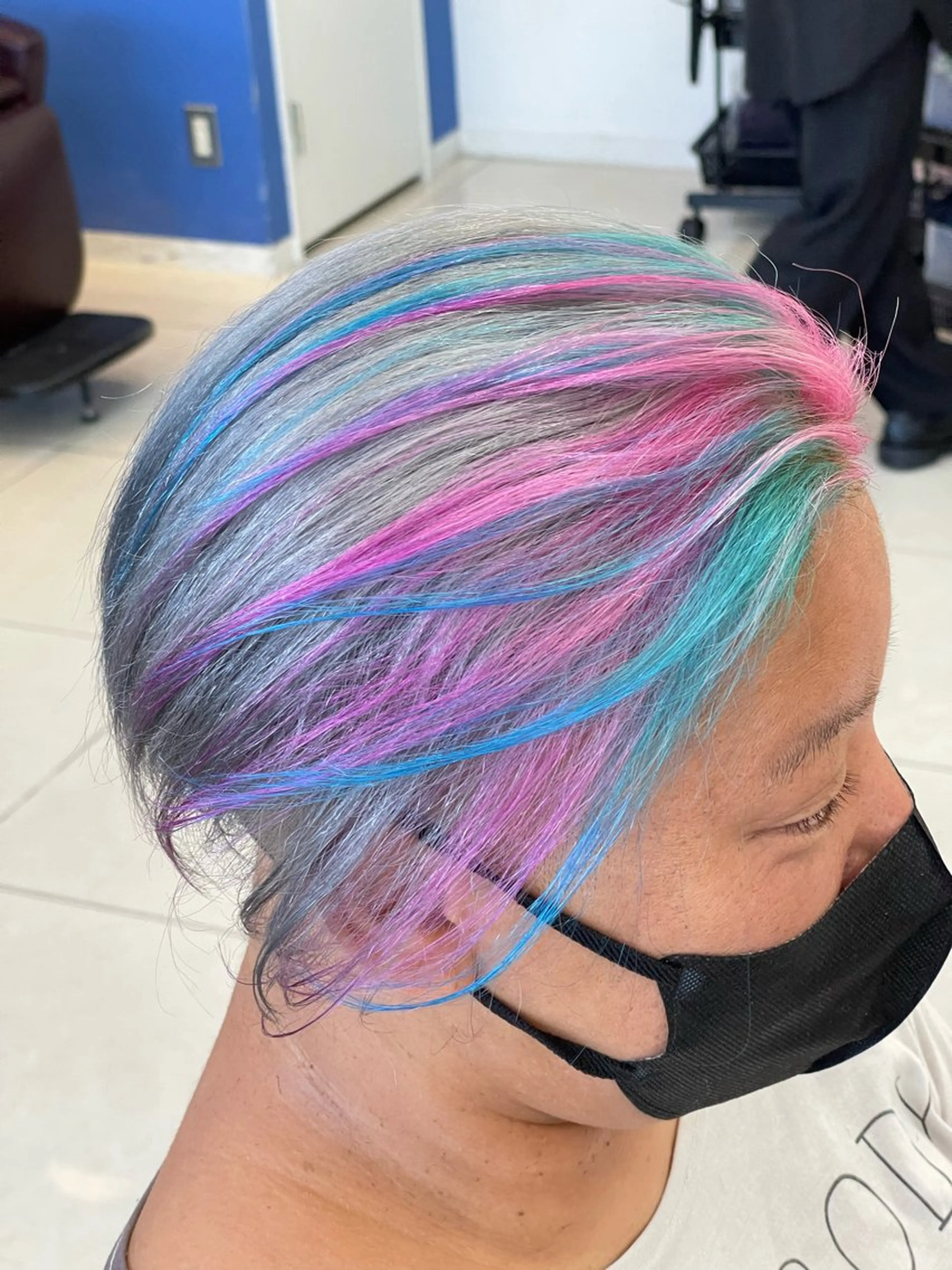 ショート カラー ブリーチ ケアブリーチ ダブルカラー 髪質改善 縮毛矯正 カット ヘアカラー トリートメント SOYON西大寺店所属・ダブルカラー/ 髪質改善💎安藤のヘアスタイル