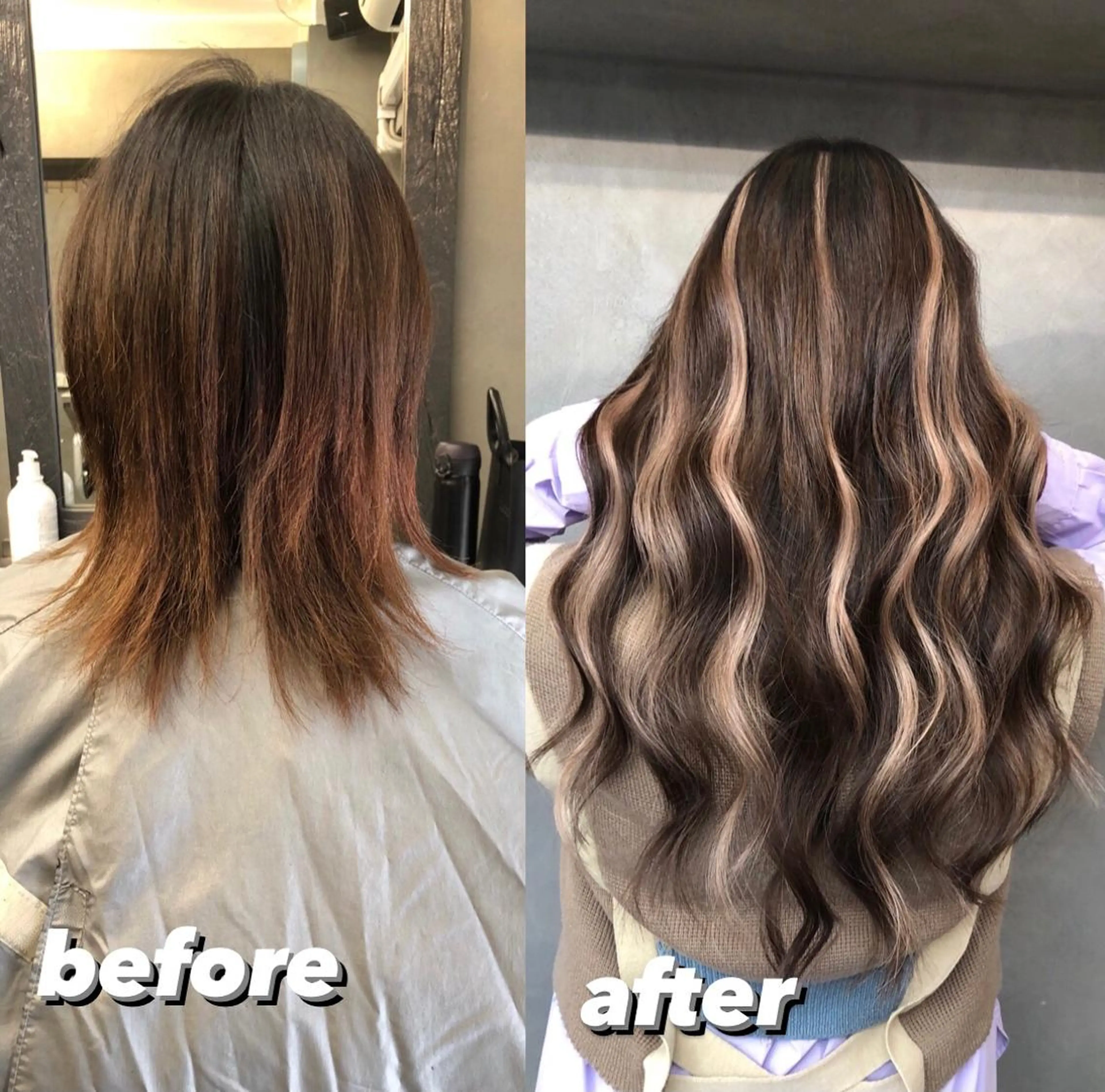 ロング カット エクステ 美魔女 美容師NAOのヘアスタイル