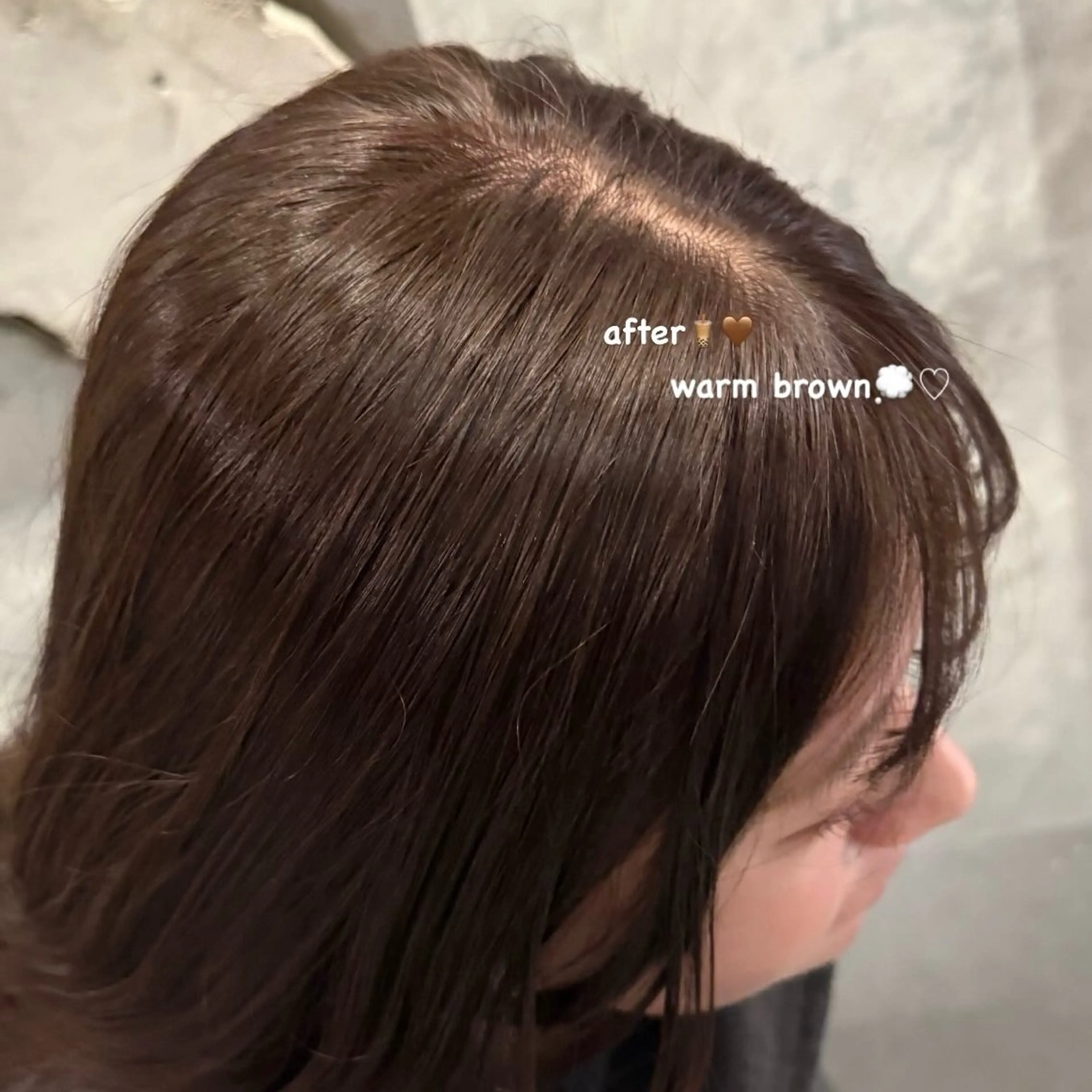 ミディアム ヘアカラー 透明感暖色カラー🥣 rico💗のヘアスタイル