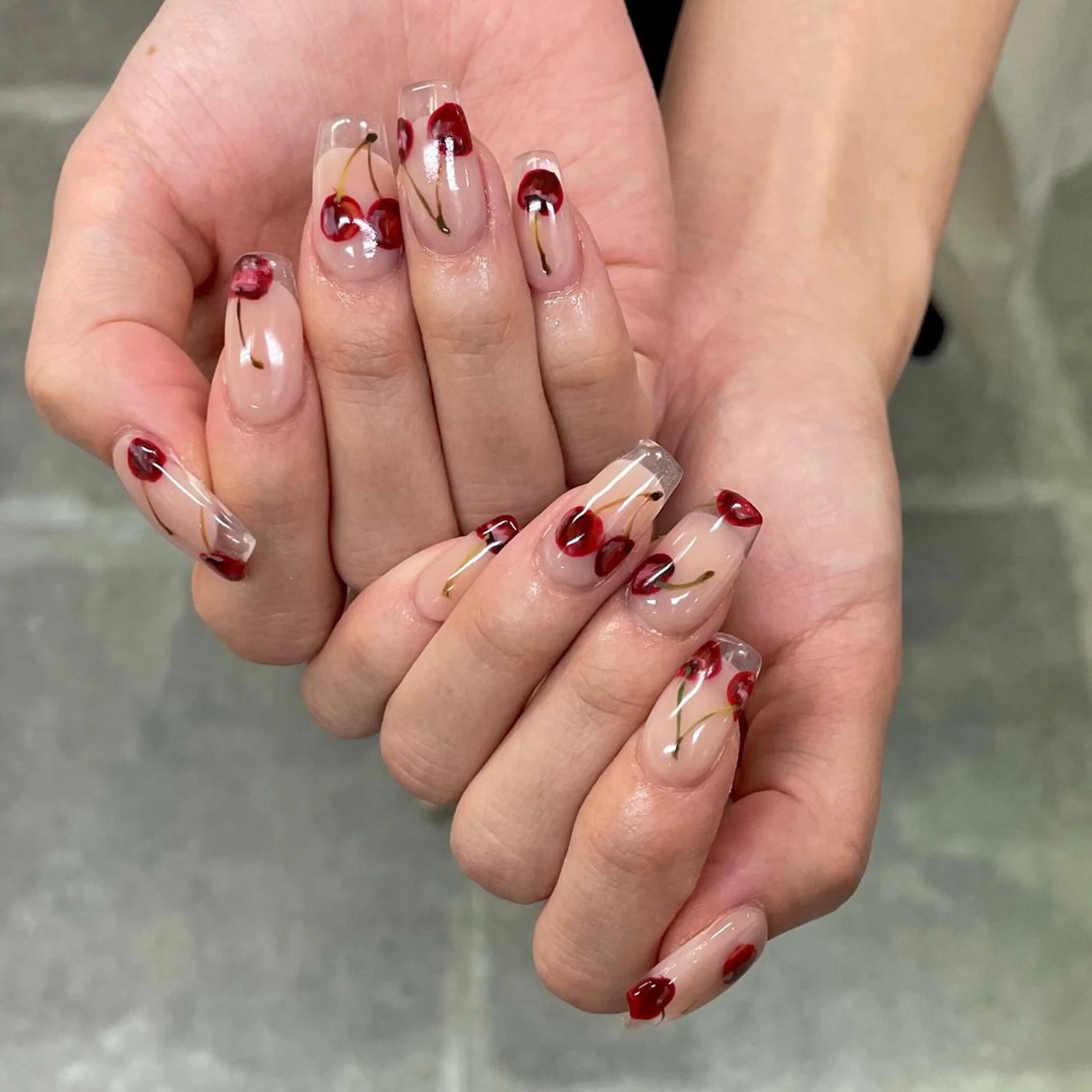 ネイル アートネイル クリアネイル フレンチネイル ジェルネイル ニュアンスネイル ハンドネイル nailstudio eviz新宿店のネイルデザイン