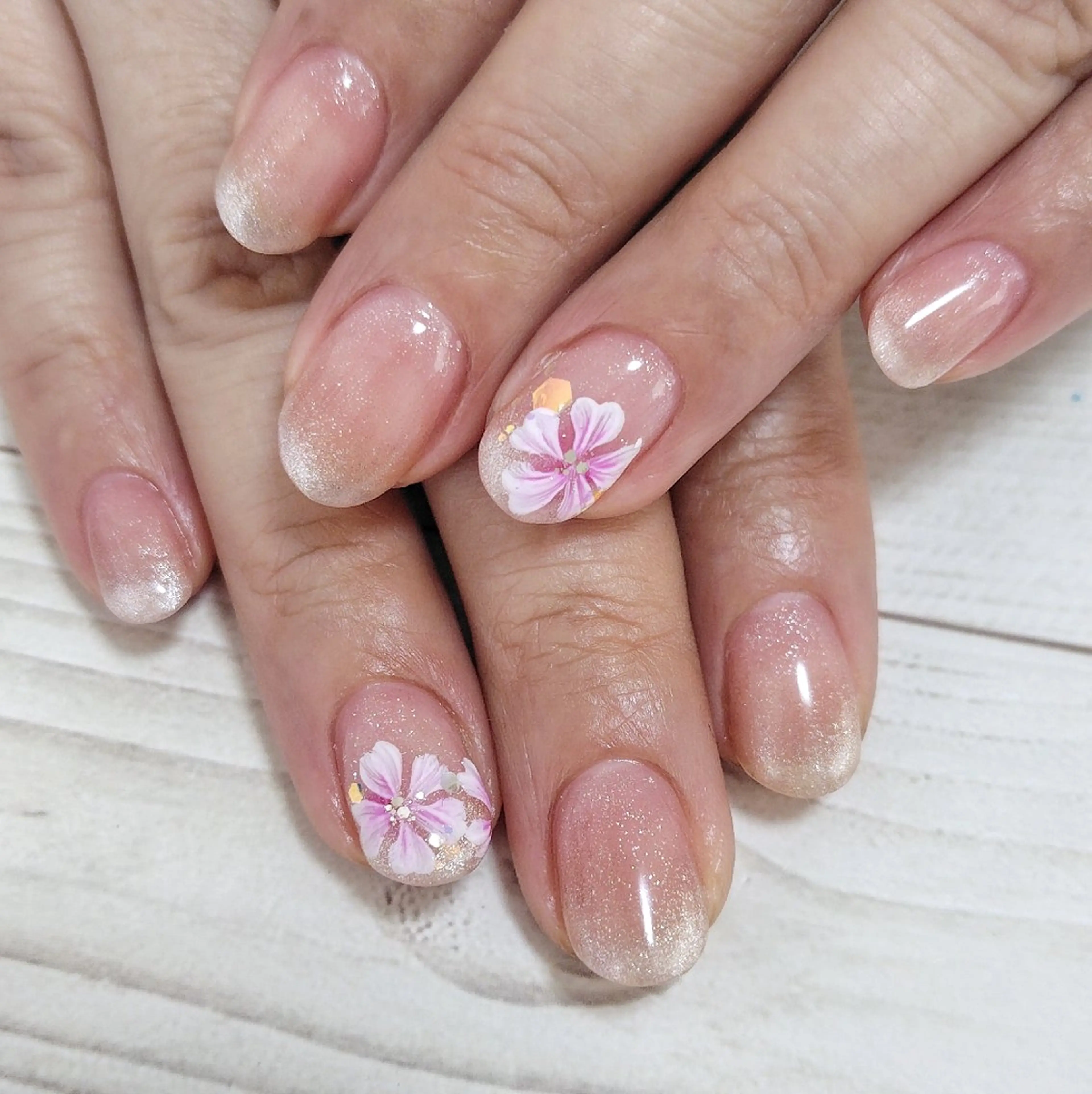 ネイル フラワーネイル ハンドネイル 池元 真由美のネイルデザイン