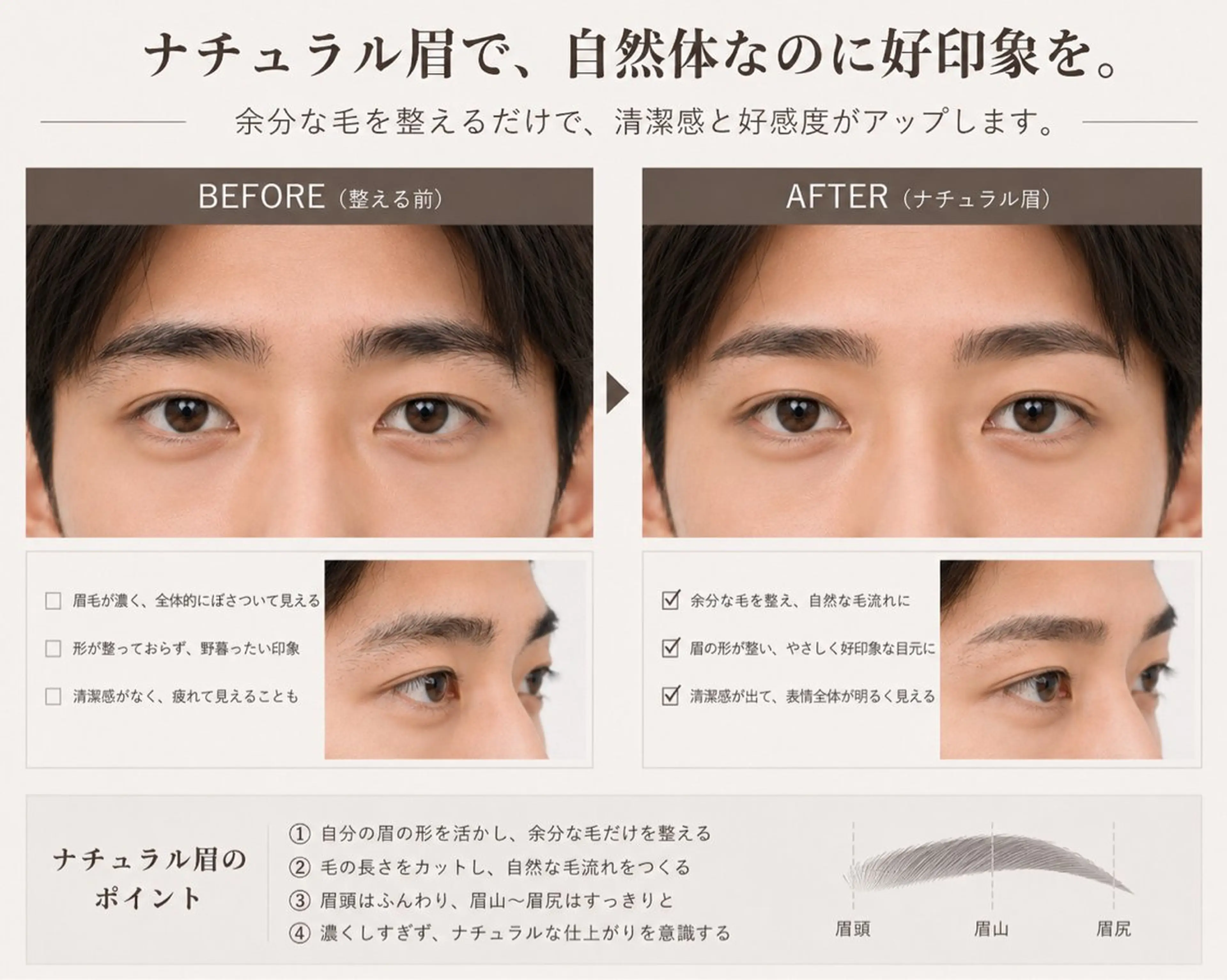 アイブロウ 【メンズ眉毛サロン SENSE 】の眉毛・アイブロウイメージ