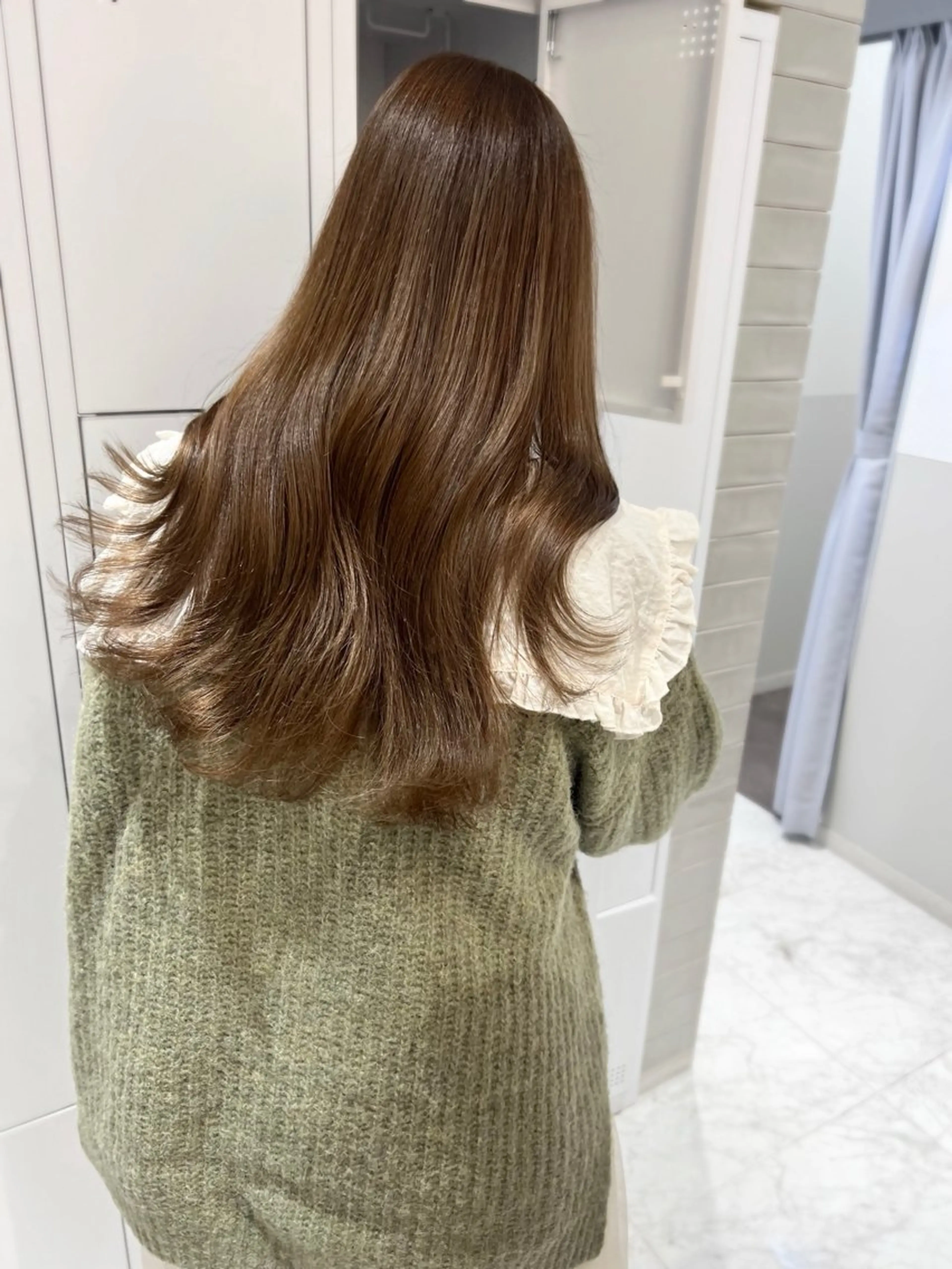 ロング ヘアカラー トリートメント 韓国モテhair🍑 momoのヘアスタイル