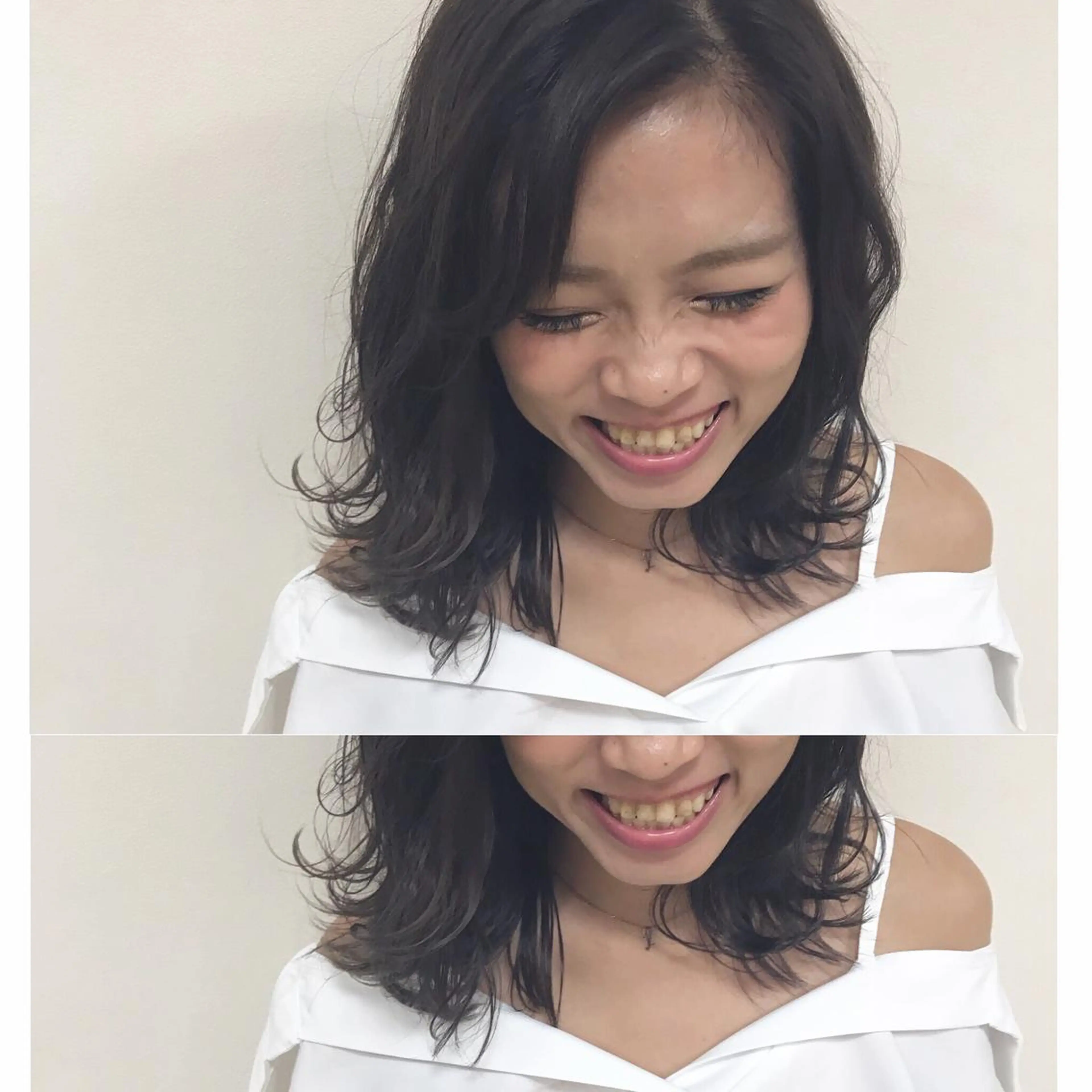 セミロング カラー ヘアアレンジ グレージュ enurk店 🍋 M I K U  *のその他イメージ