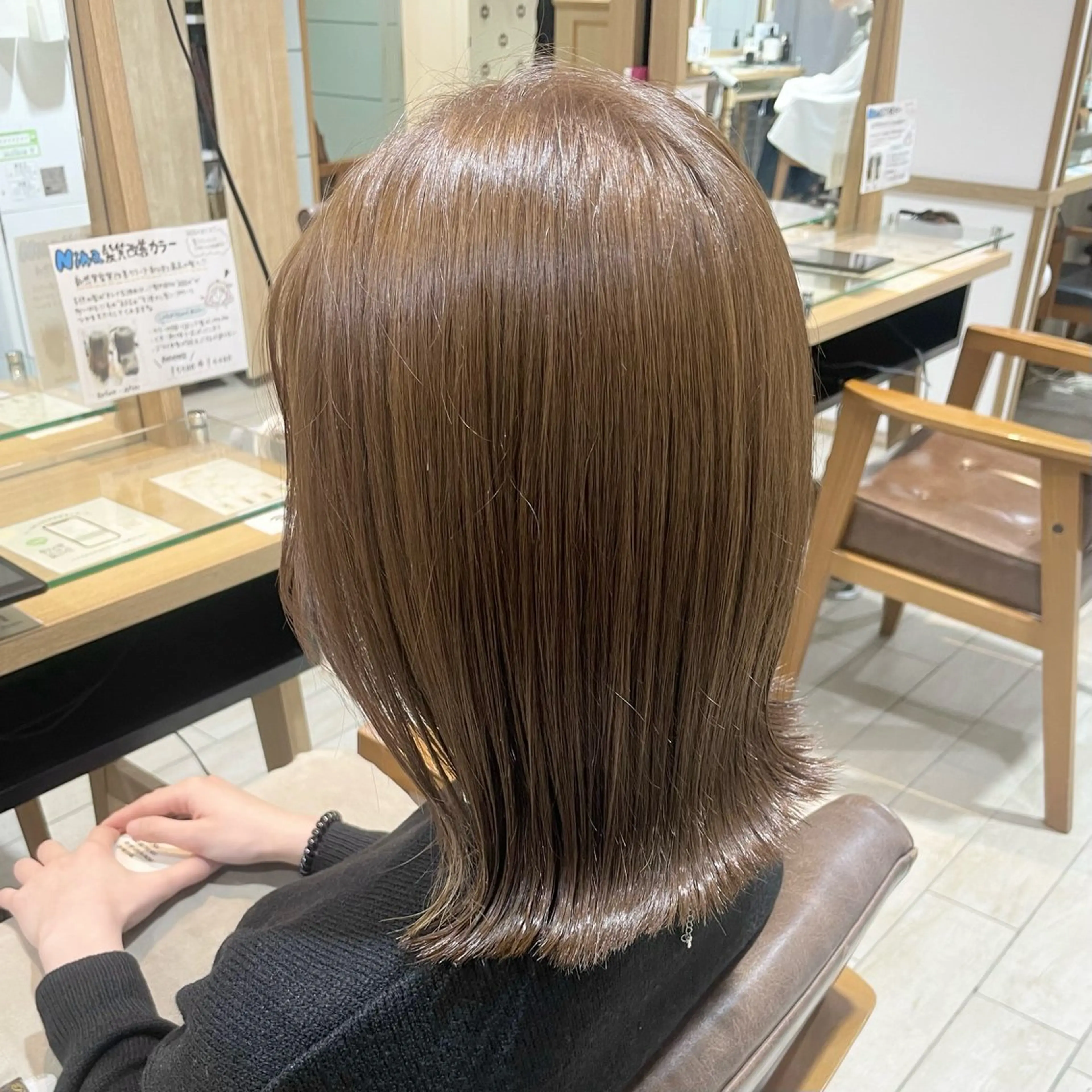 ミディアム カラー Rui🦩ショート カット モデル募集中のヘアスタイル