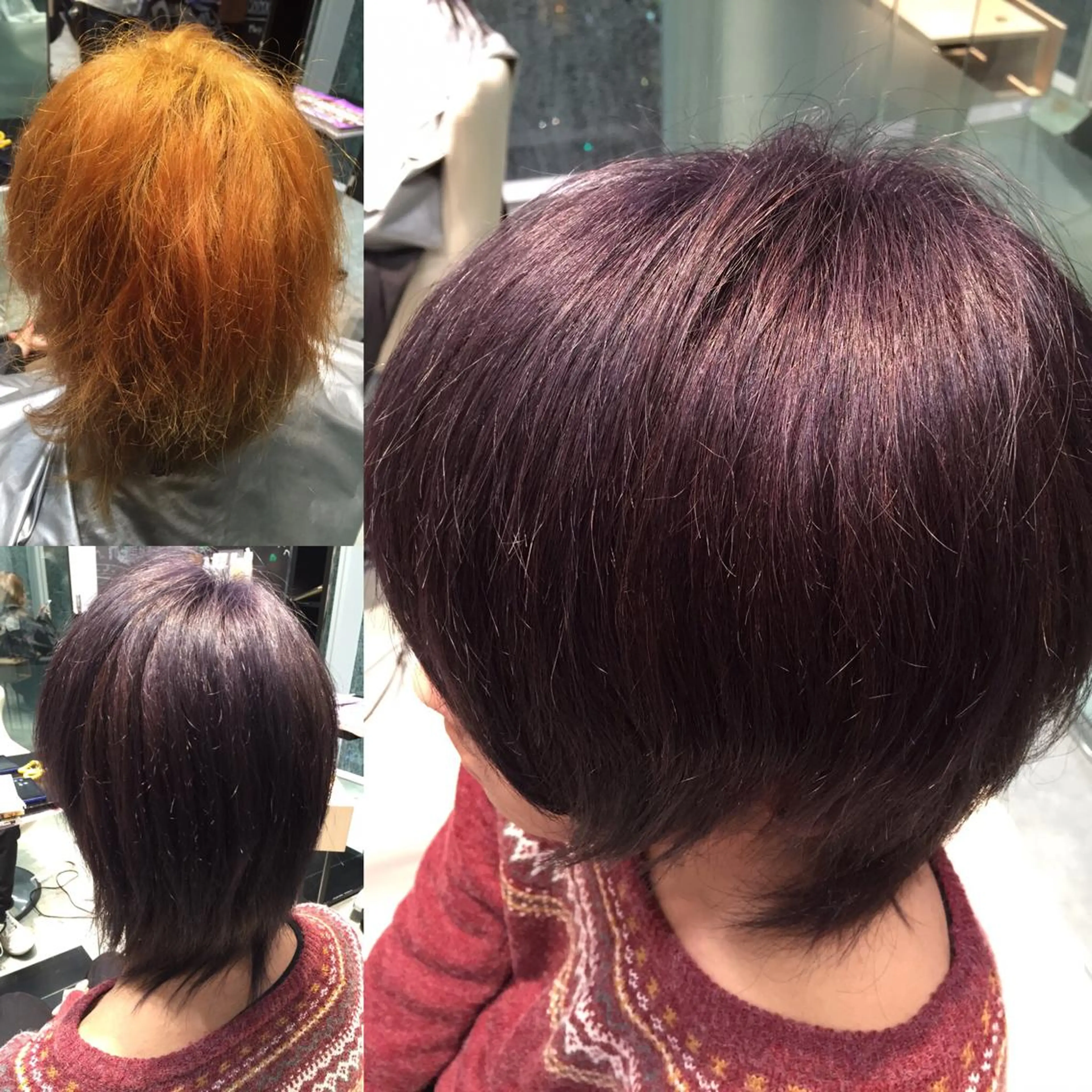 ショート カラー メンズ バイオレットカラー Re:ta KANZOの眉毛・アイブロウイメージ