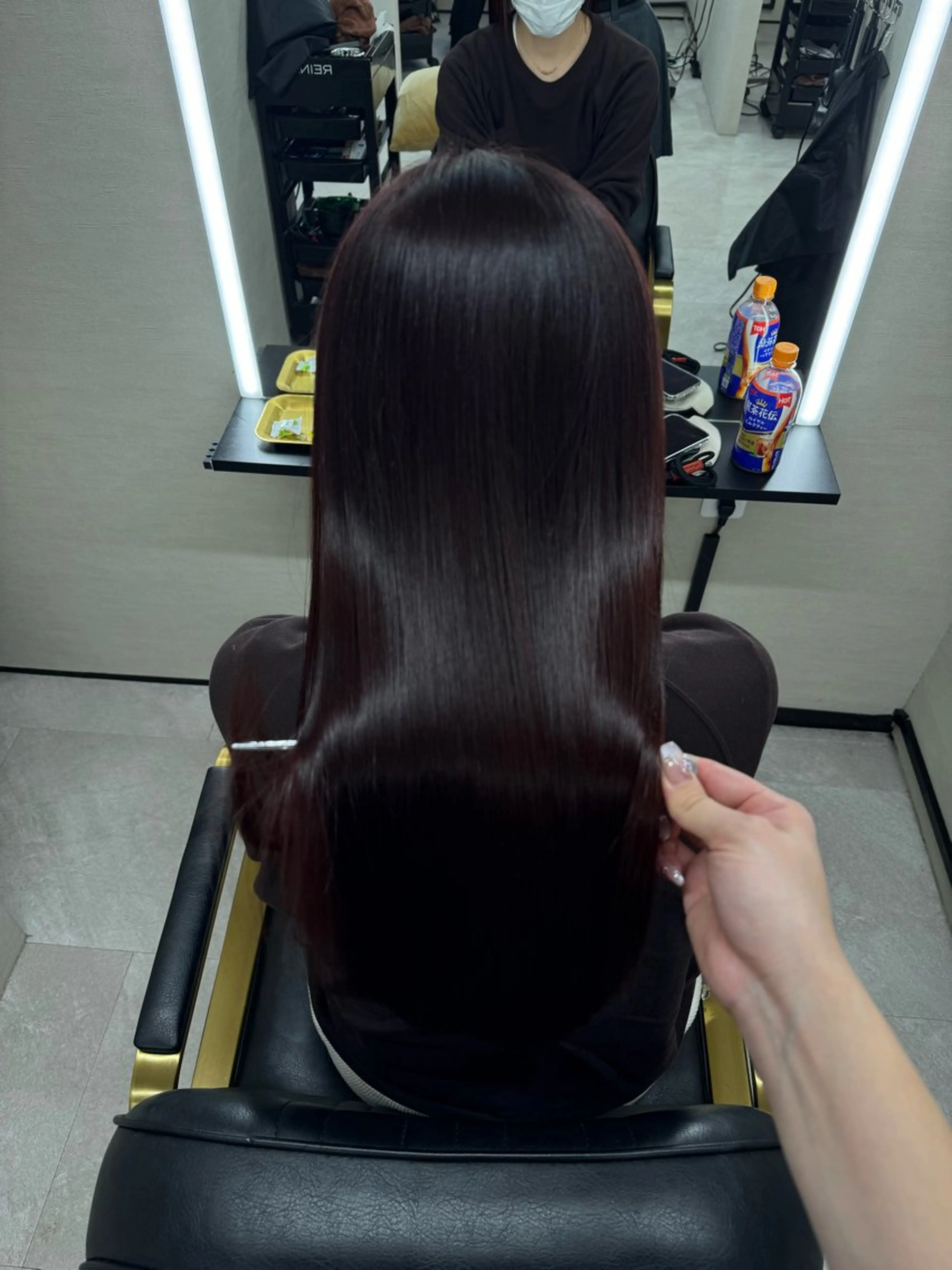 ロング ヘアカラー 髪質改善サロン 南船場　みおのヘアスタイル