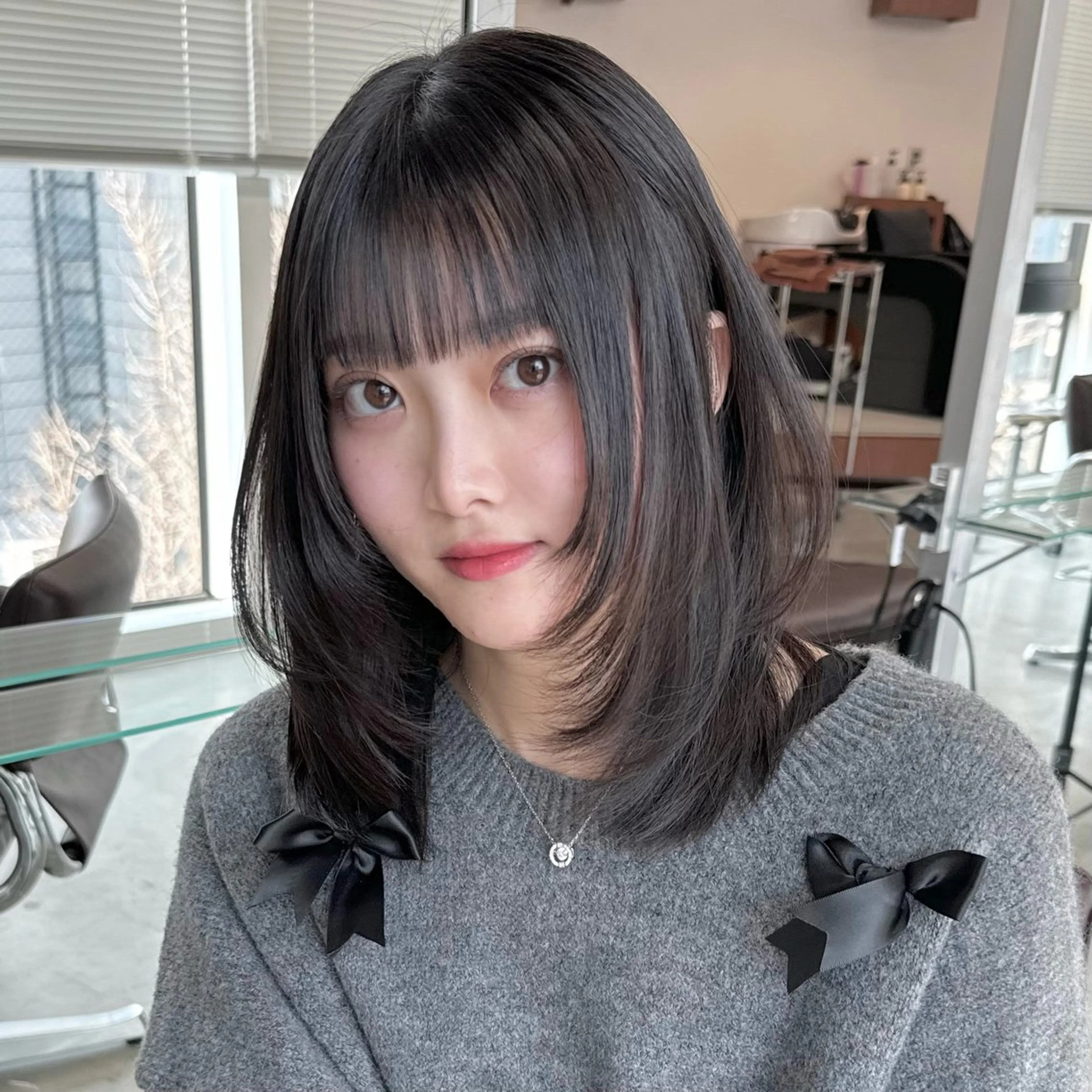 セミロング エクステモデル募集 💗大阪梅田/川上のヘアスタイル