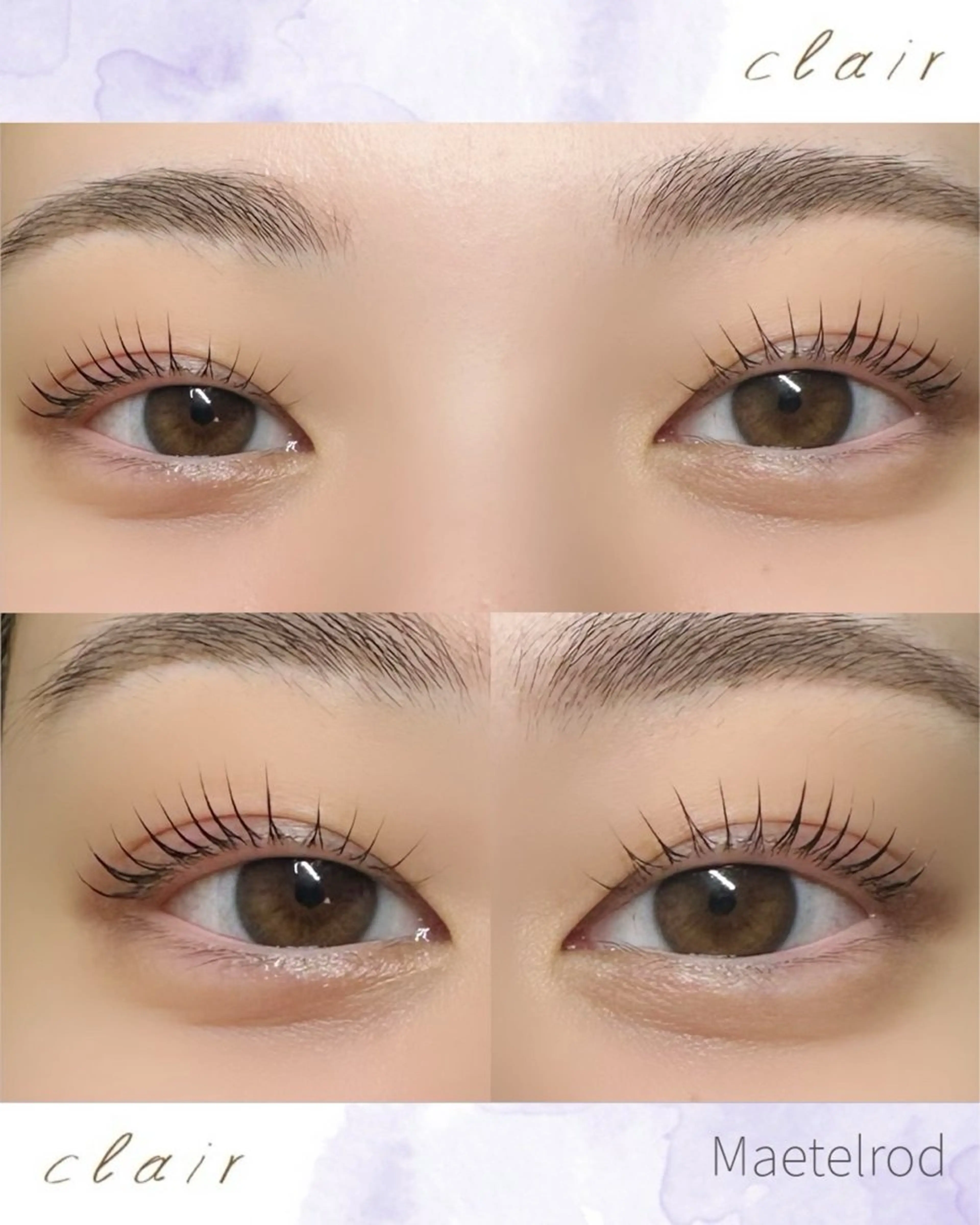 マツエク・マツパ ナチュラル 若林 瞳華のマツエク・マツパデザイン