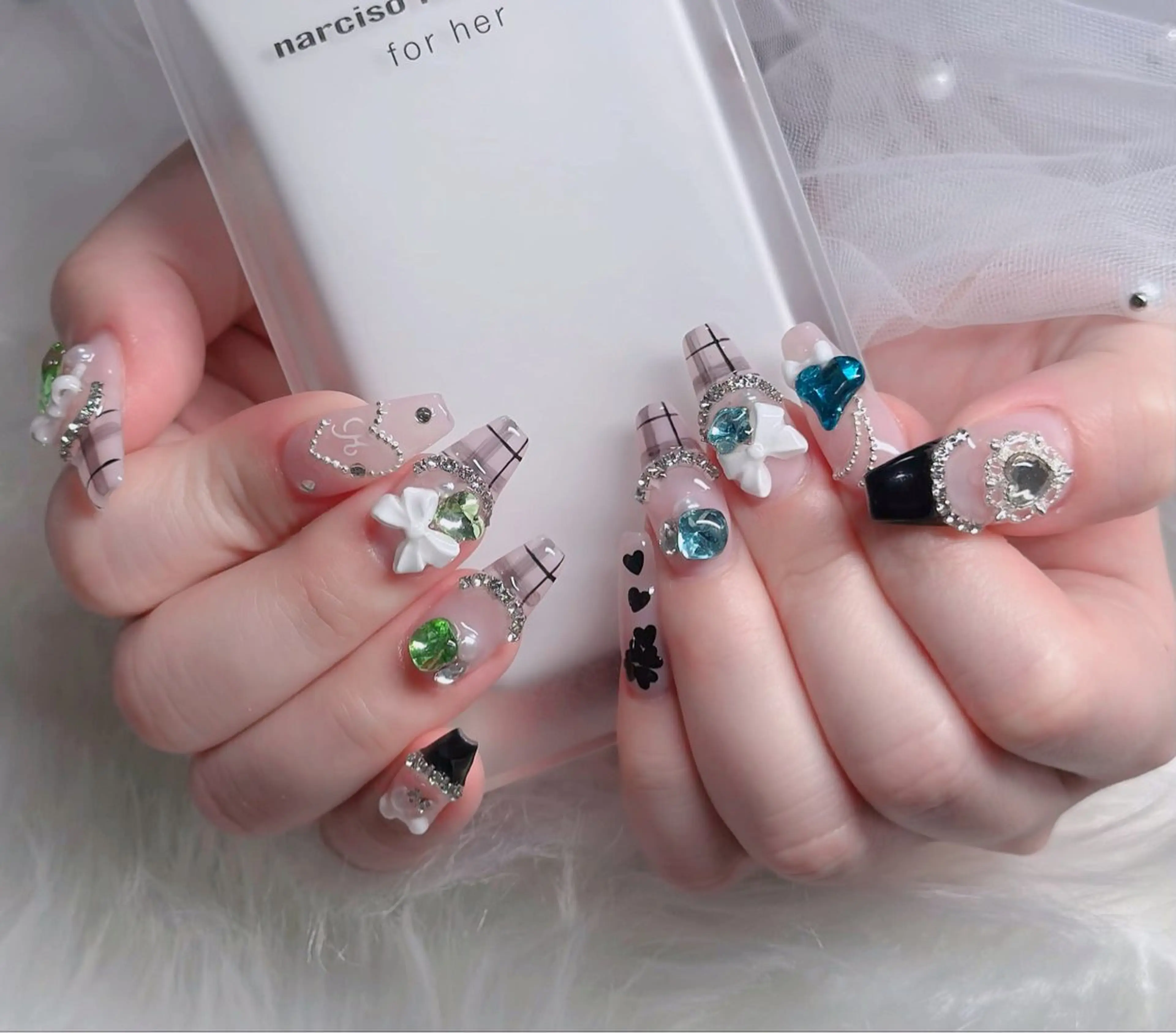 ネイル フレンチネイル ジェルネイル ハロウィン 韓国ネイル マグネットネイル ハンドネイル Hbaby nailのネイルデザイン
