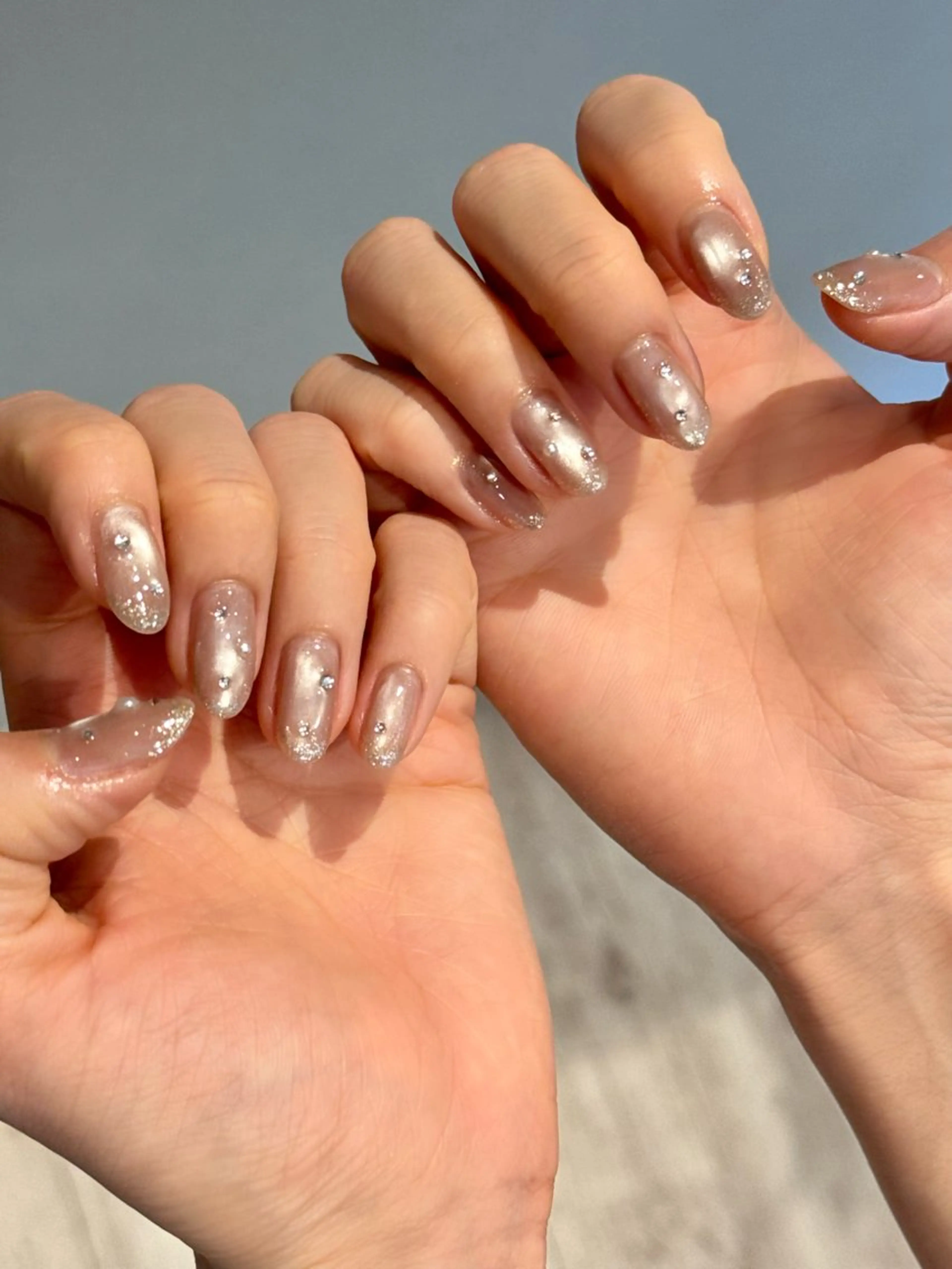 ネイル マグネットネイル ブライダルネイル 【 enn 】 Uzuka Yukaのネイルデザイン