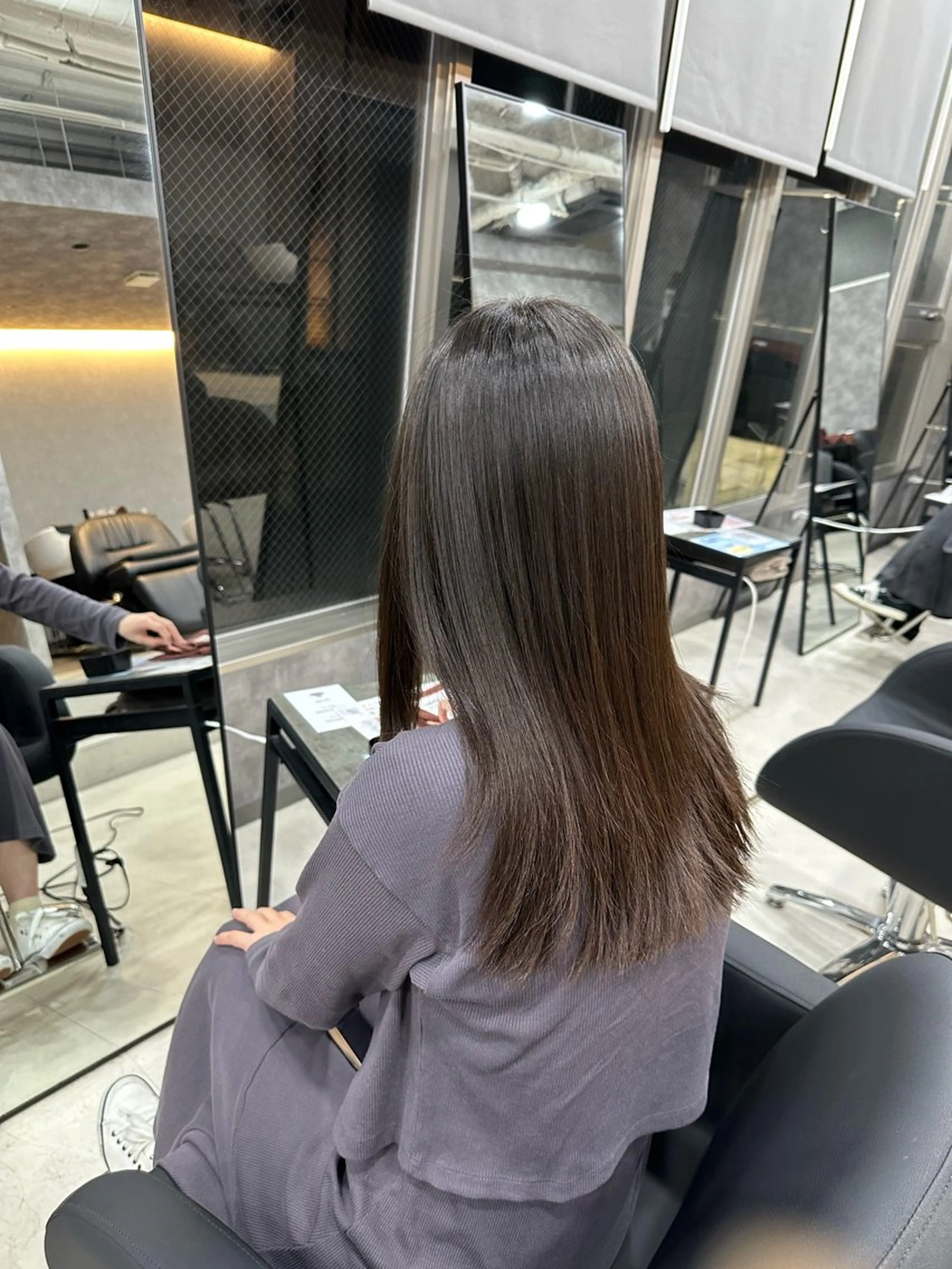 ロング カット 縮毛矯正 森本 倭のヘアスタイル