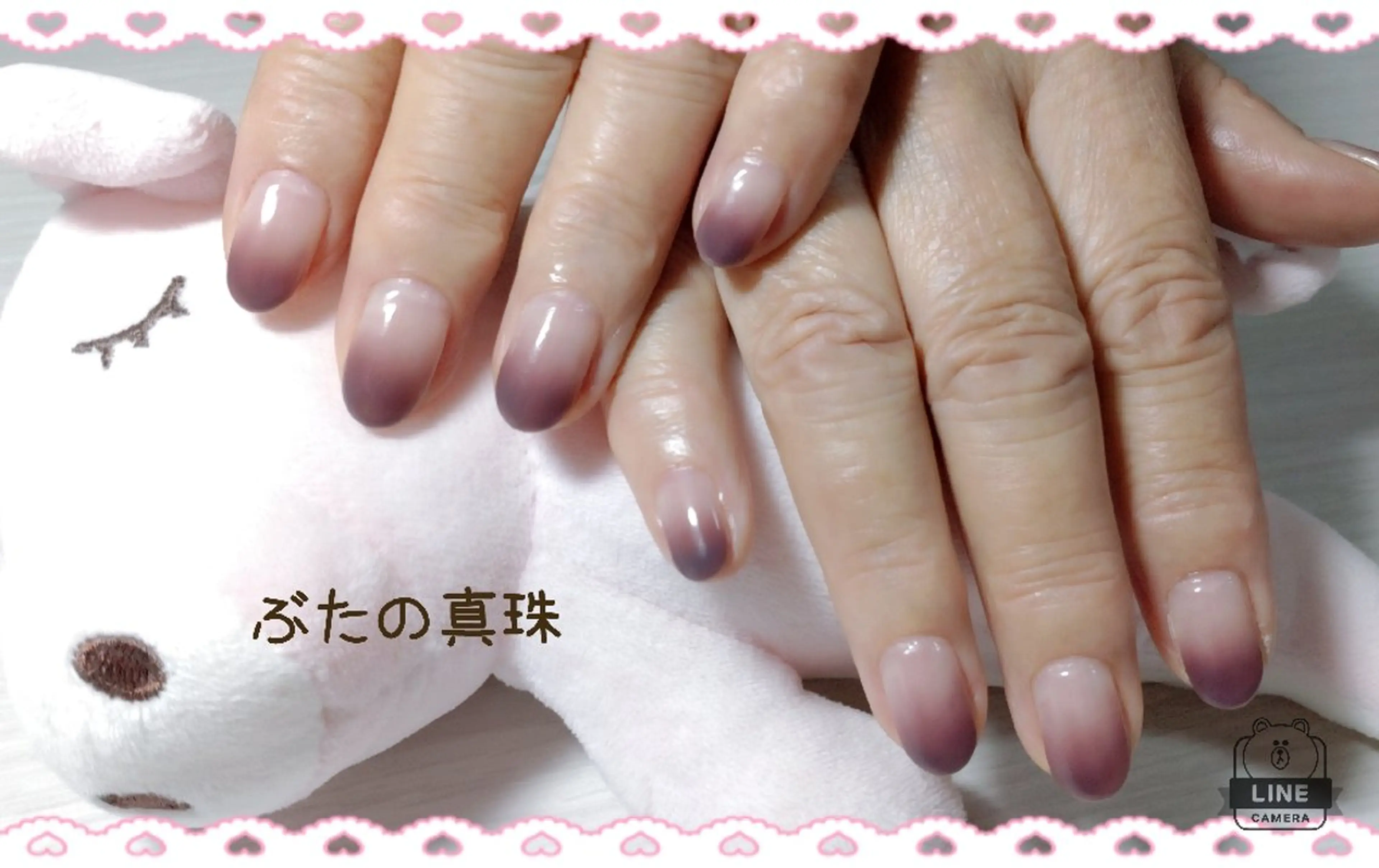 ネイル グラデーション ハンドネイル 林 珠里のネイルデザイン