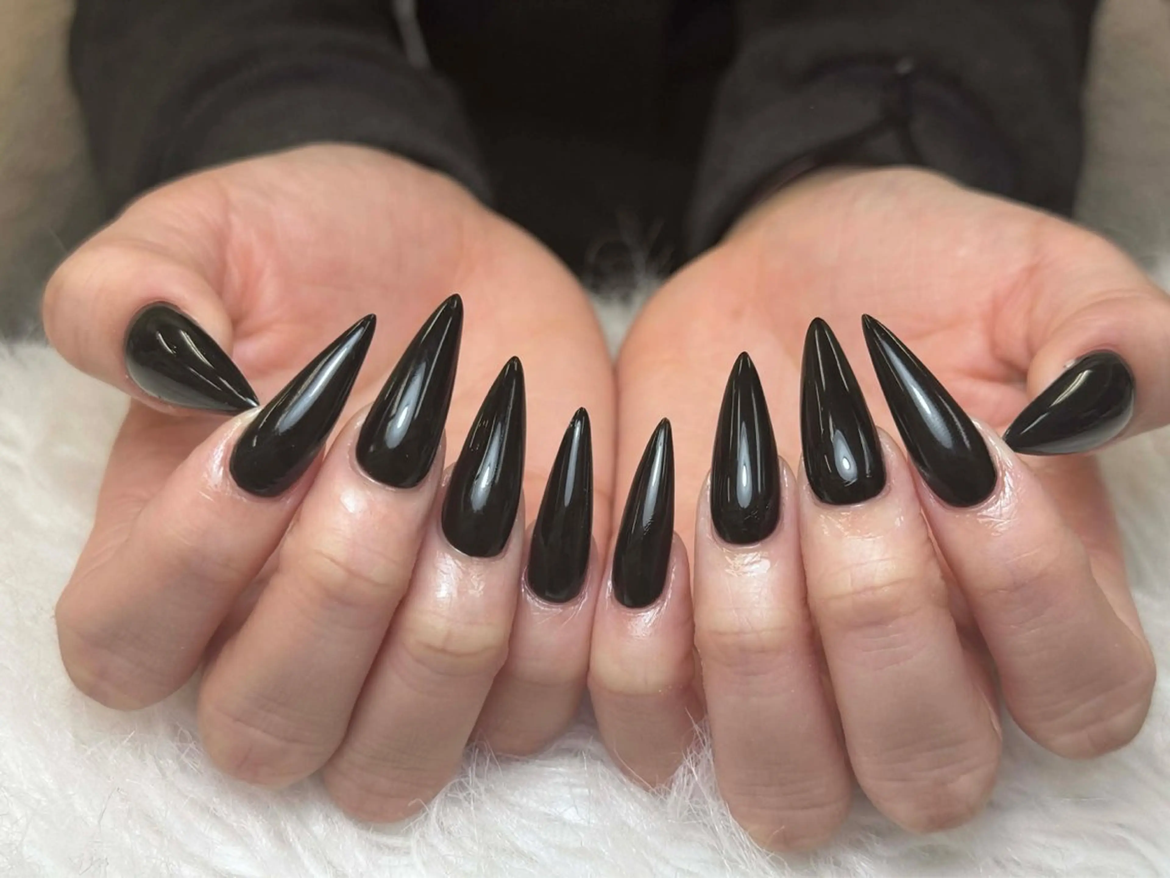 ネイル フレンチネイル ジェルネイル ガーリー 韓国ネイル ロングネイル ハンドネイル ミ チャンのネイルデザイン