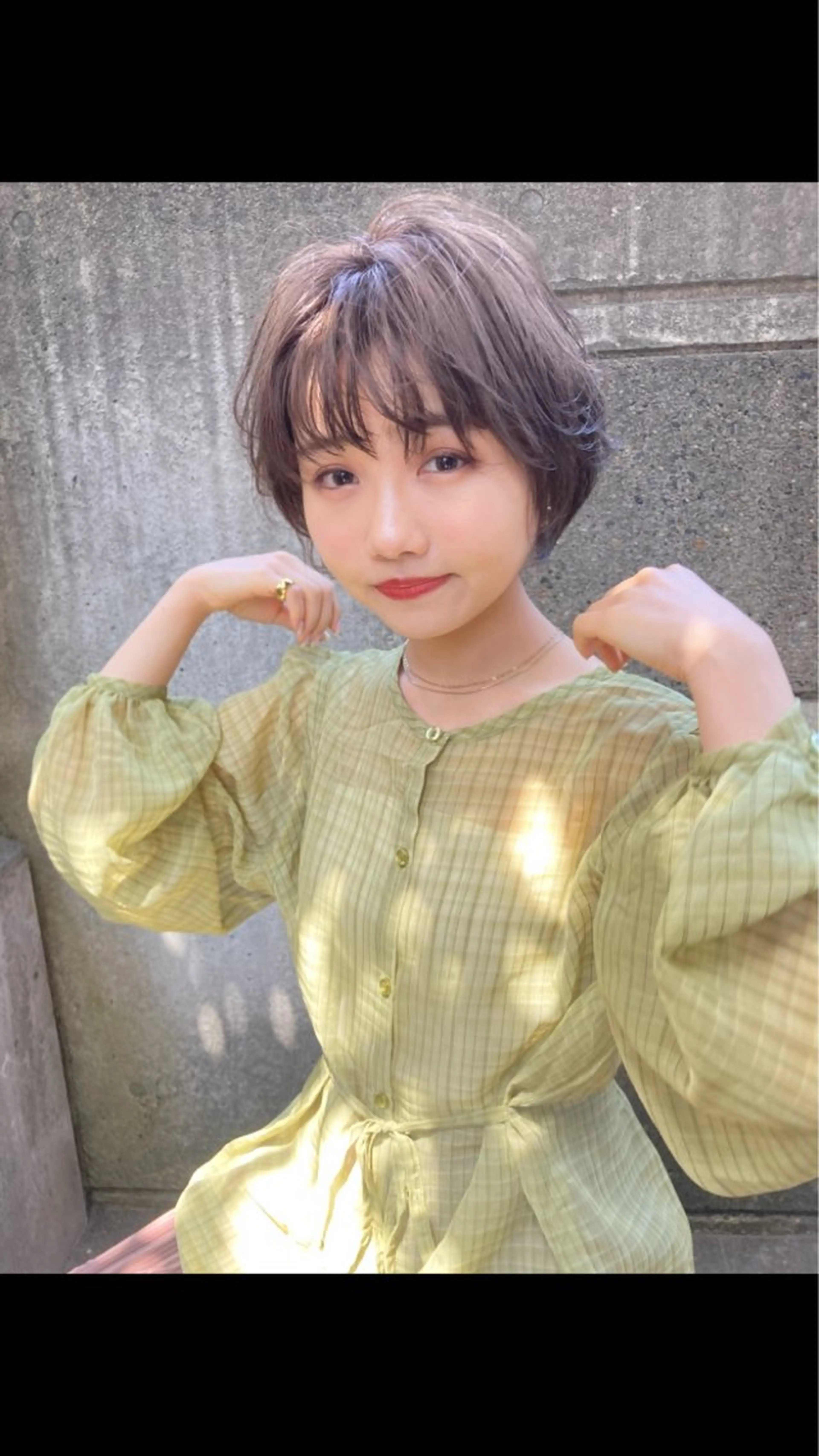 ショート 横浜美容室／暖色系 michika🌹のヘアスタイル