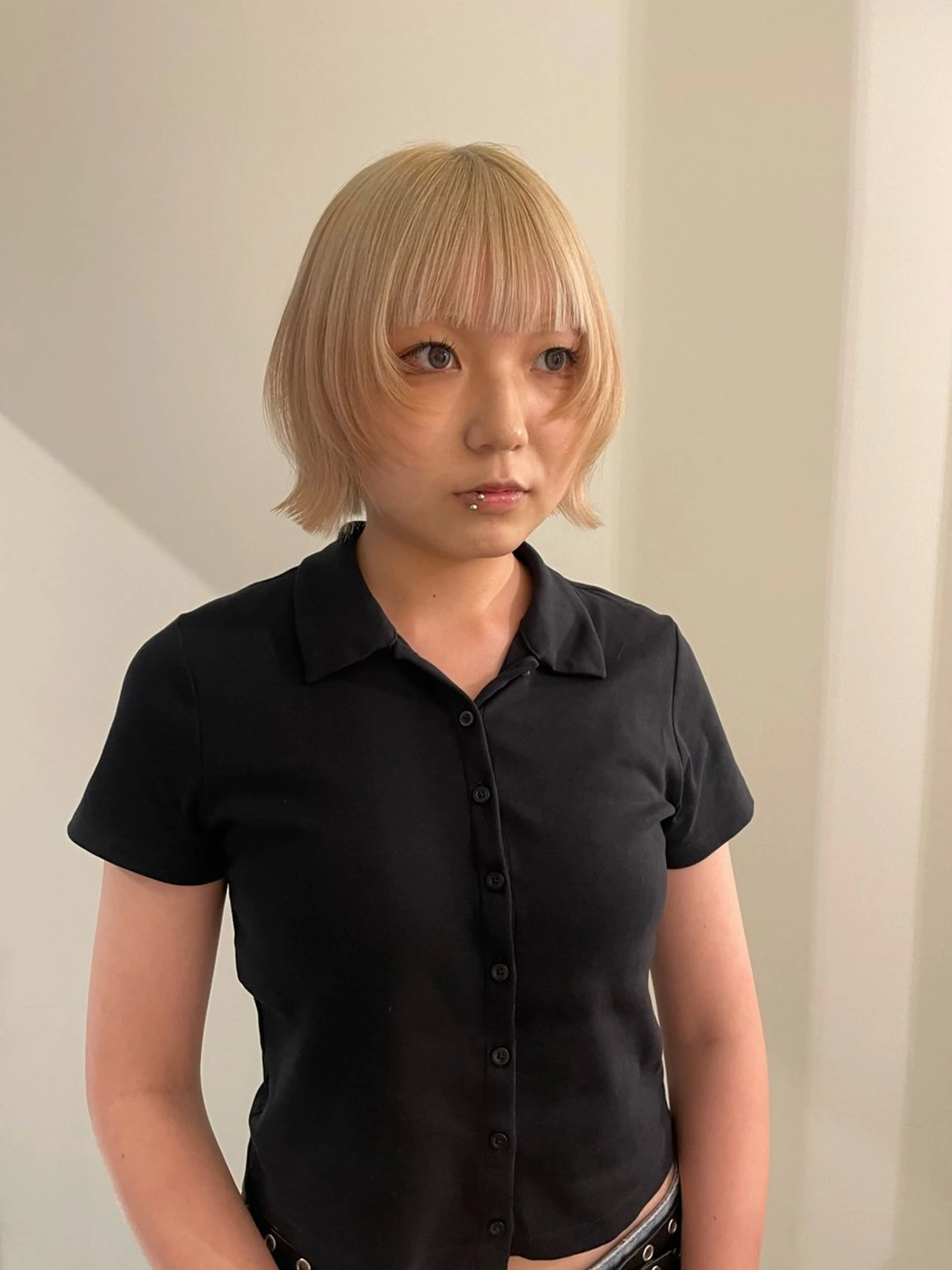 ショート カラー カット ヘアカラー トリートメント 渋谷 留菜のヘアスタイル