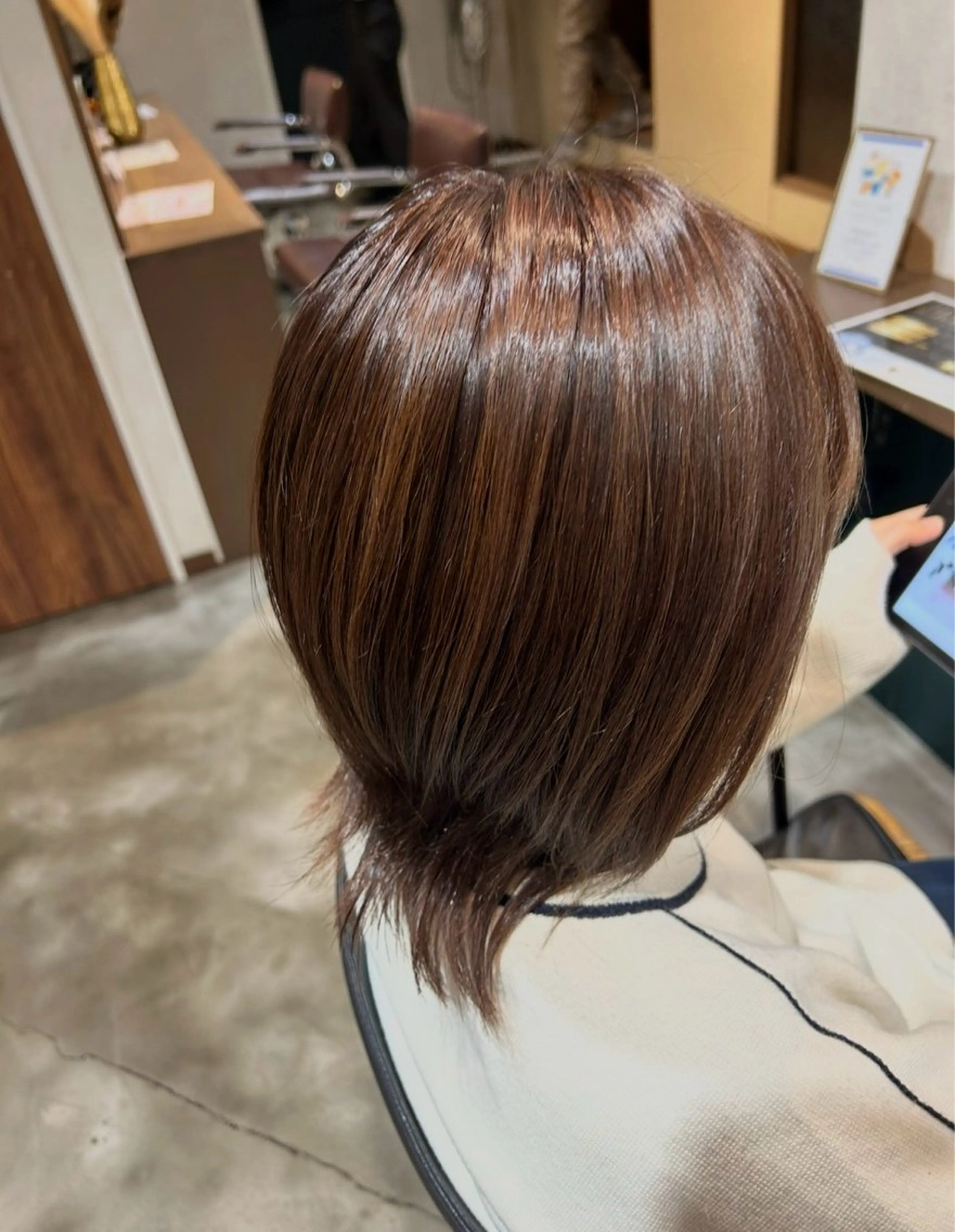 ミディアム ヘアカラー 坂井 唯人のヘアスタイル