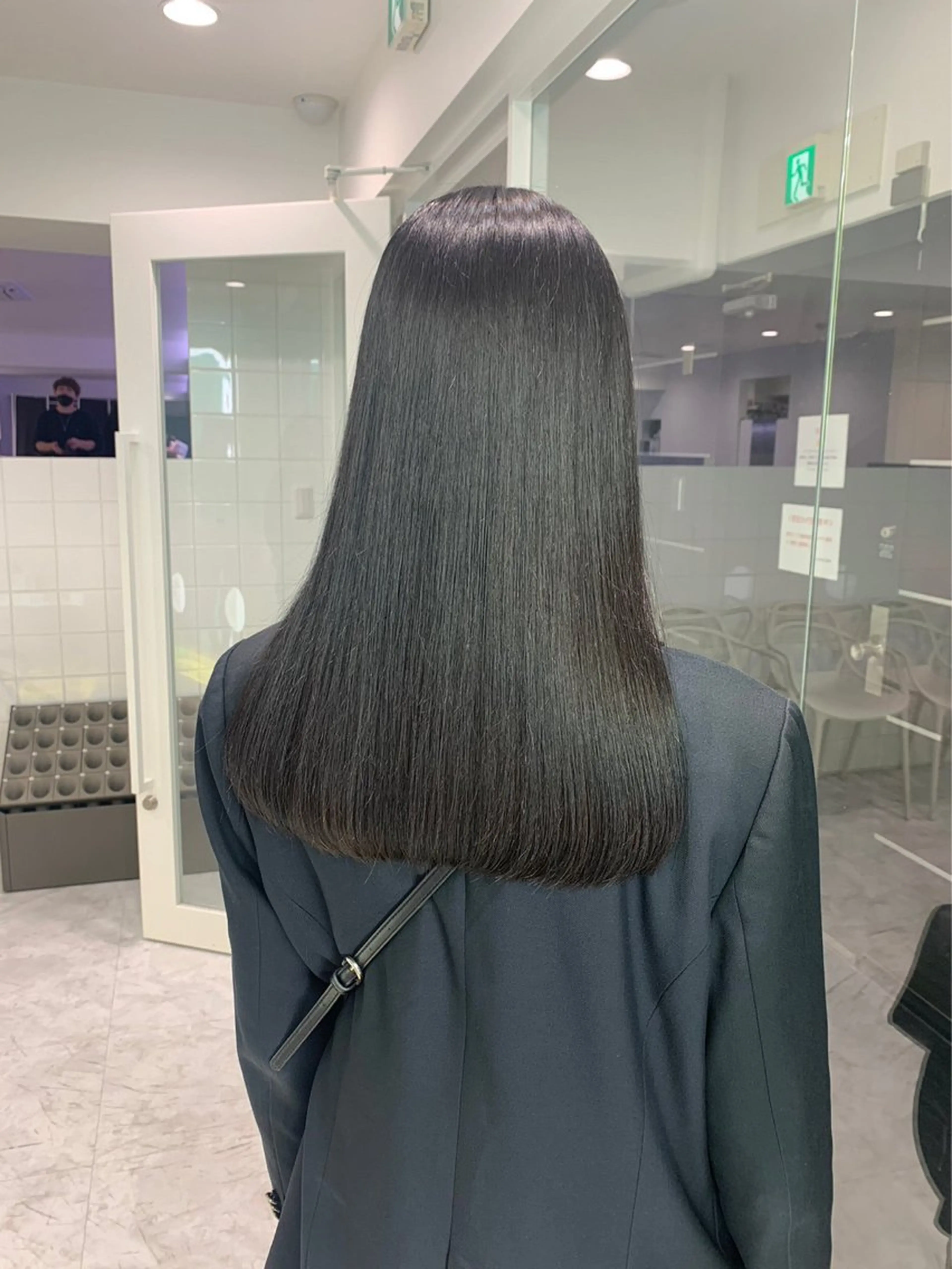 セミロング カラー ヘアアレンジ Over hair_ misakiのヘアスタイル