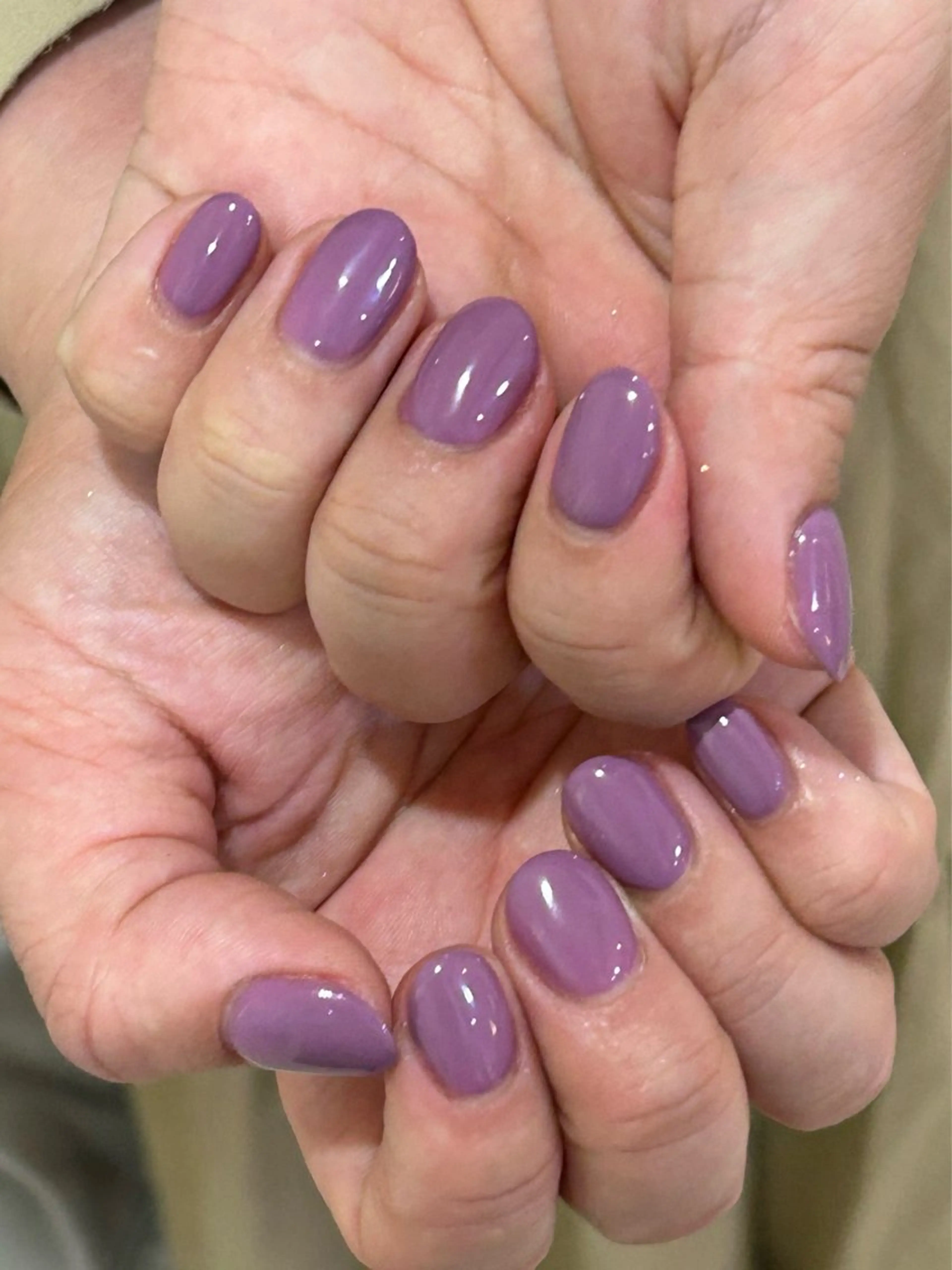 ネイル パープル シンプルネイル Bianca栄店 はるなのネイルデザイン