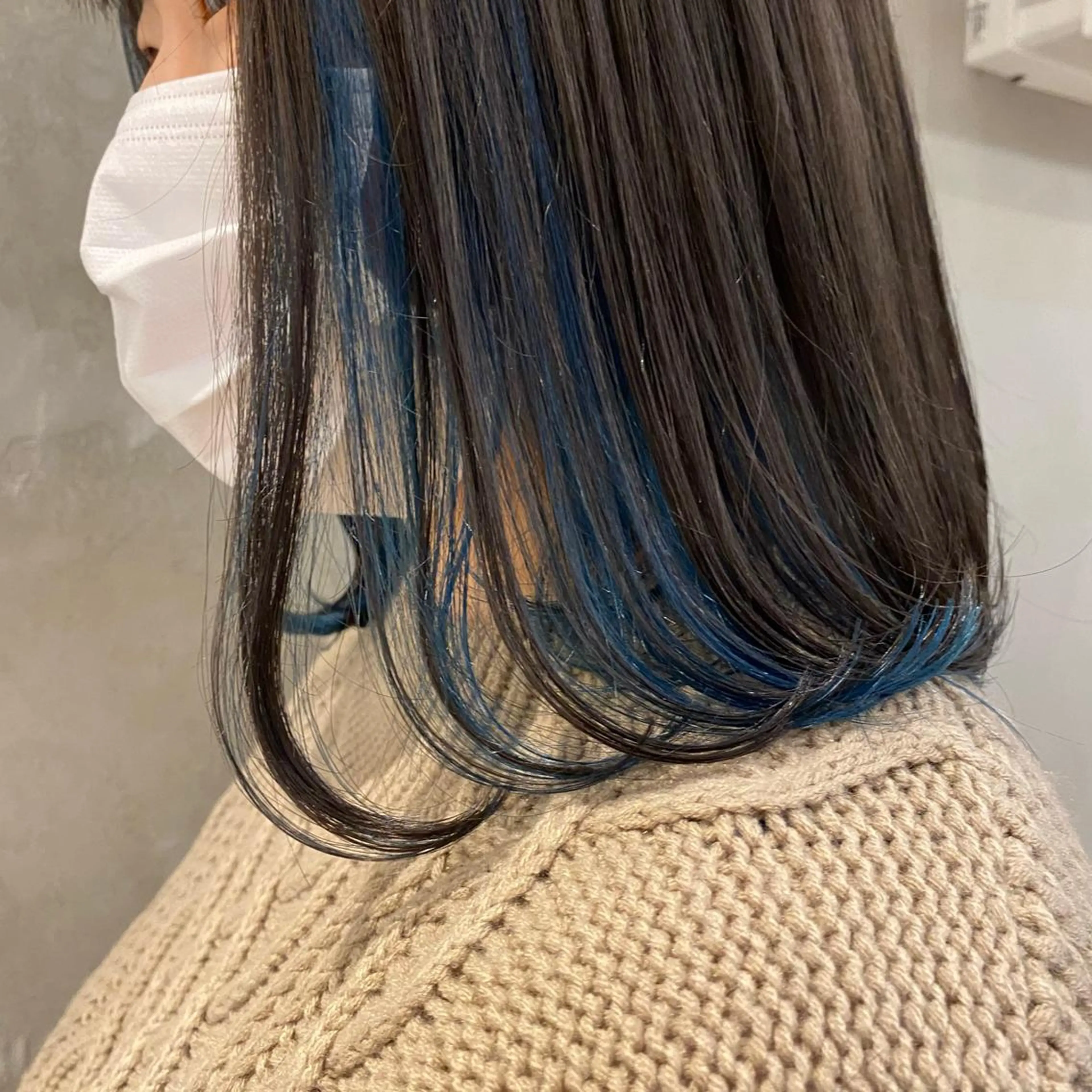 セミロング ヘアカラー トリートメント 顔周りカット・相談 レイヤーも◎しずくのヘアスタイル